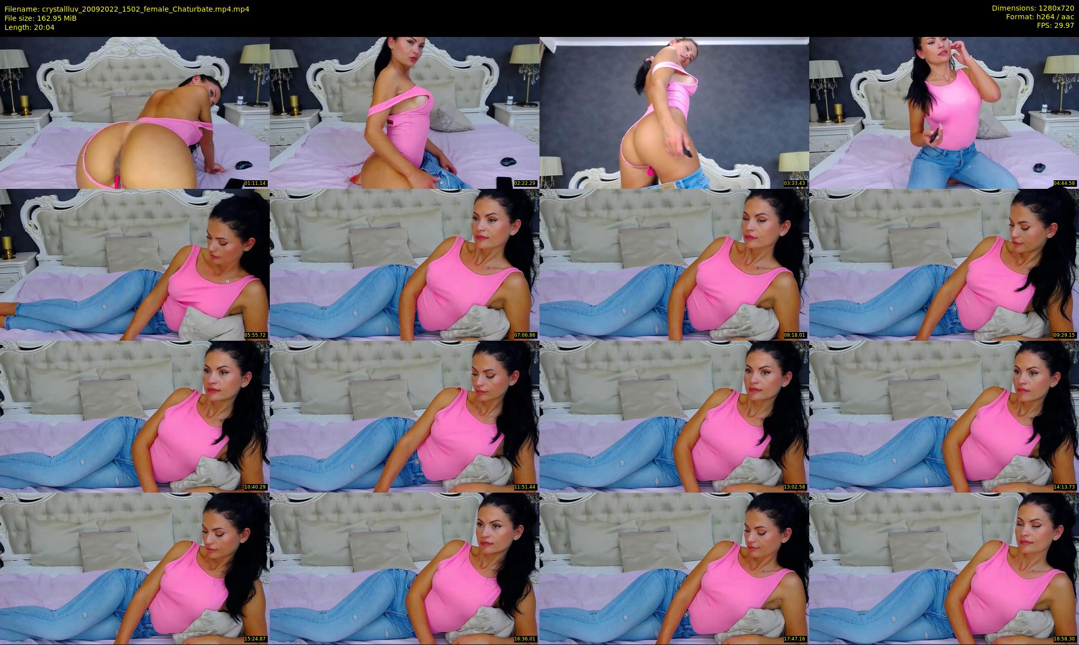crystallluv — 21 minute Chaturbate female cam show recording, 720p, Sep 20, 2022