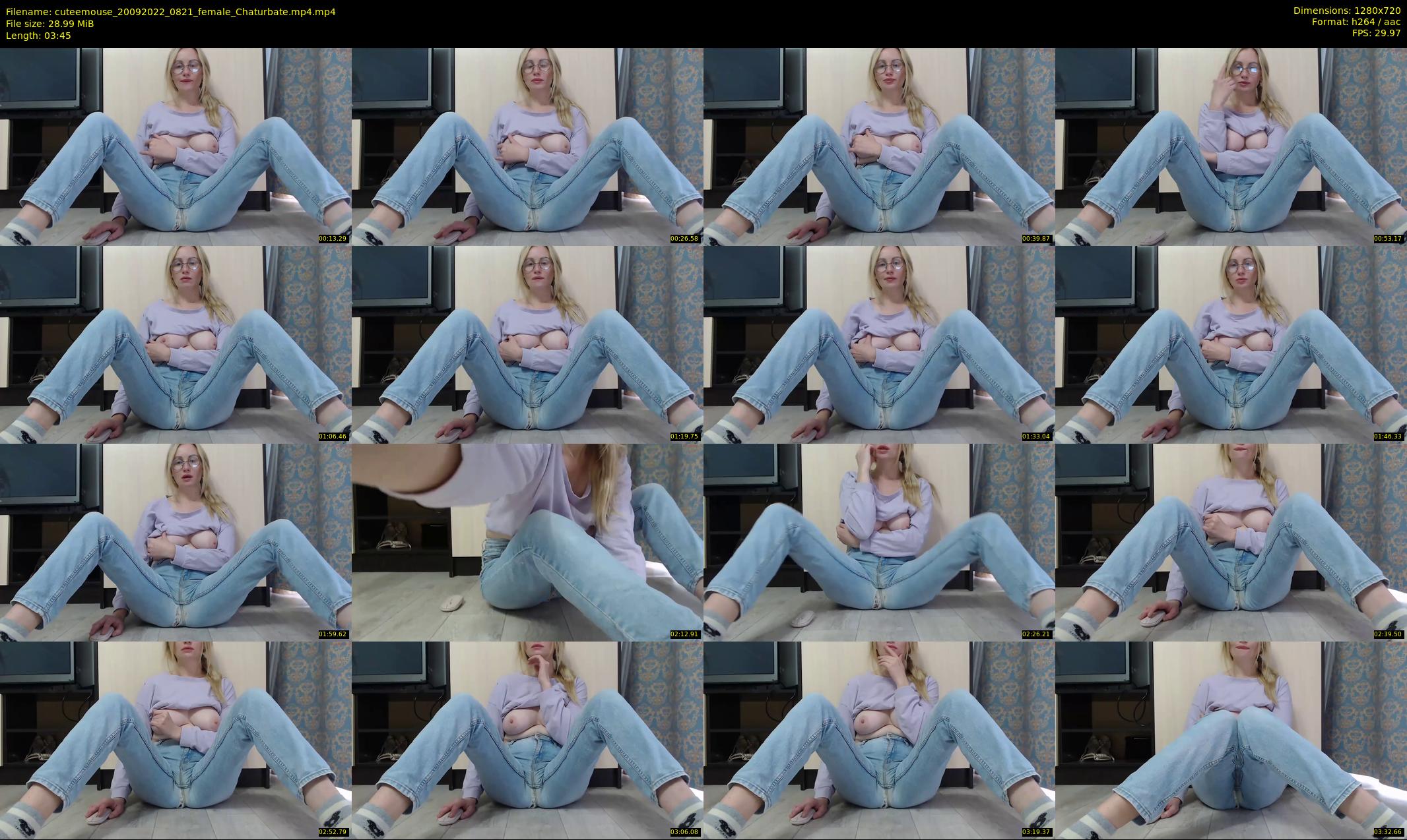 cuteemouse — 4 minute Chaturbate female cam show recording, 720p, Sep 20, 2022
