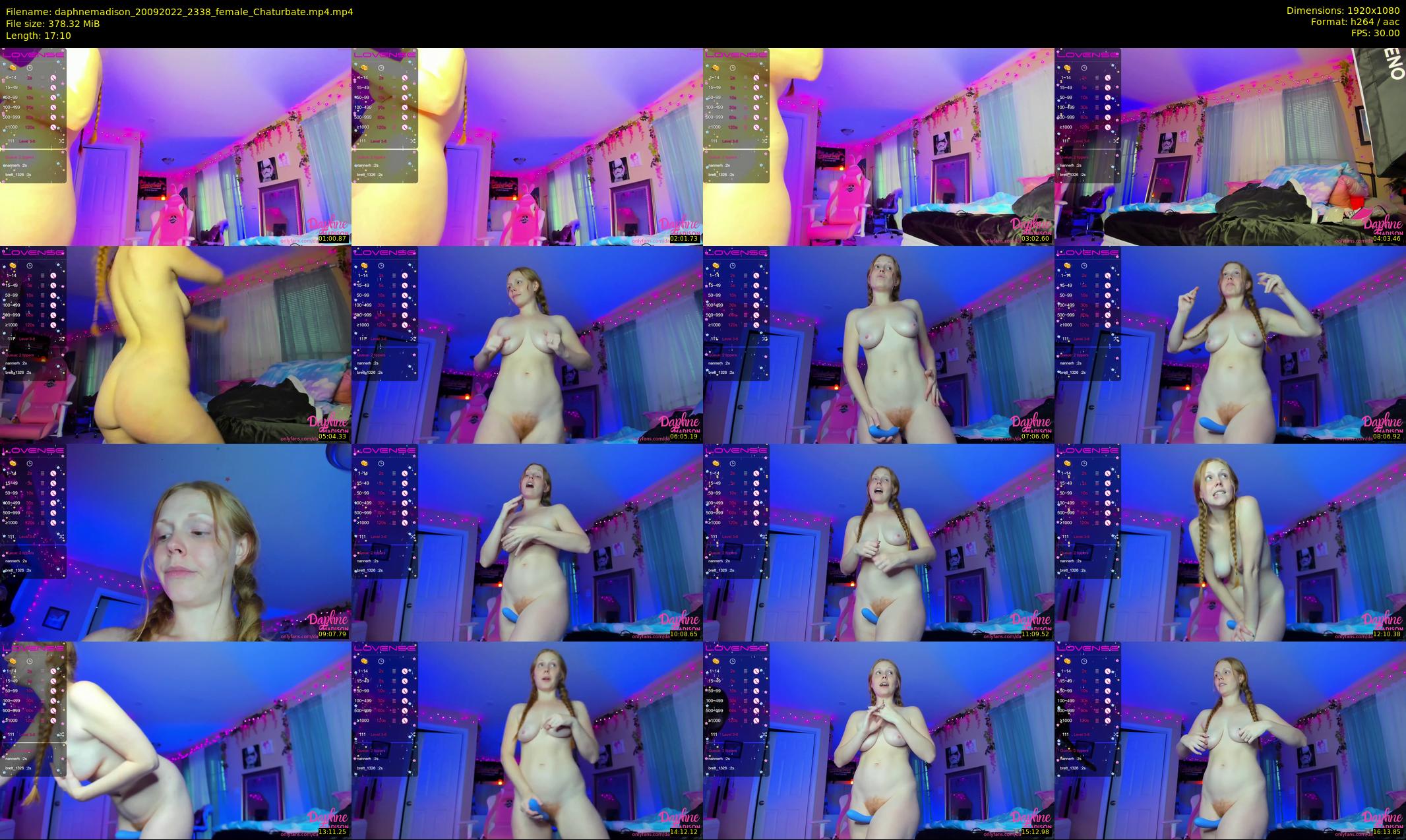 daphnemadison — 18 minute Chaturbate couple cam show recording, 1080p, Sep 20, 2022