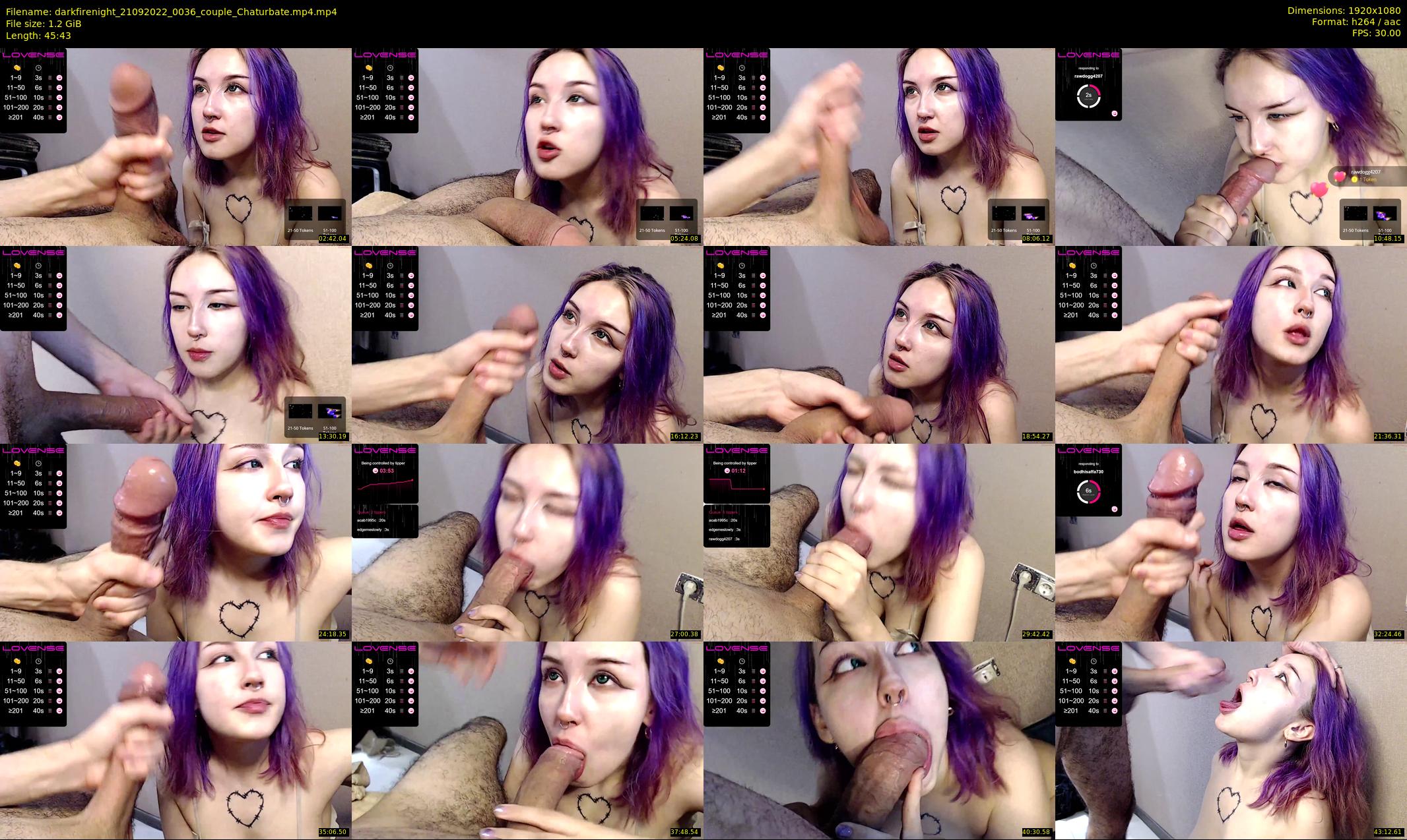 darkfirenight — 46 minute Chaturbate couple cam show recording, 1080p, Sep 21, 2022
