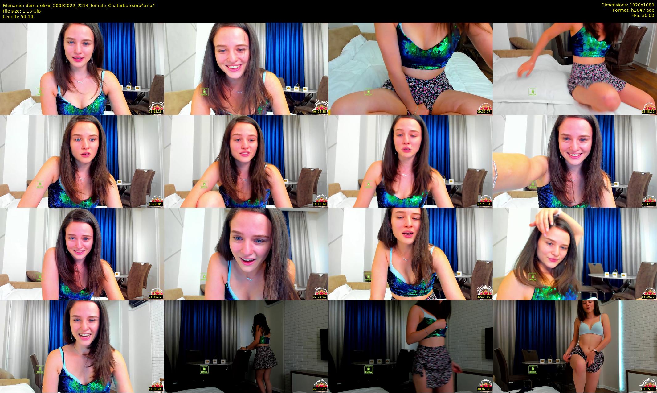 demurelixir — 55 minute Chaturbate female cam show recording, 1080p, Sep 20, 2022