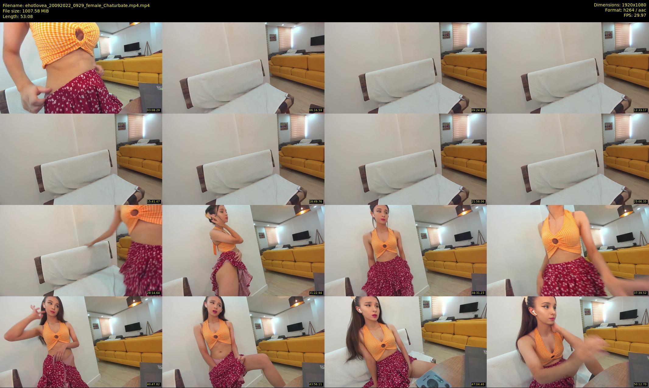 ehotlovea — 54 minute Chaturbate female cam show recording, 1080p, Sep 20, 2022