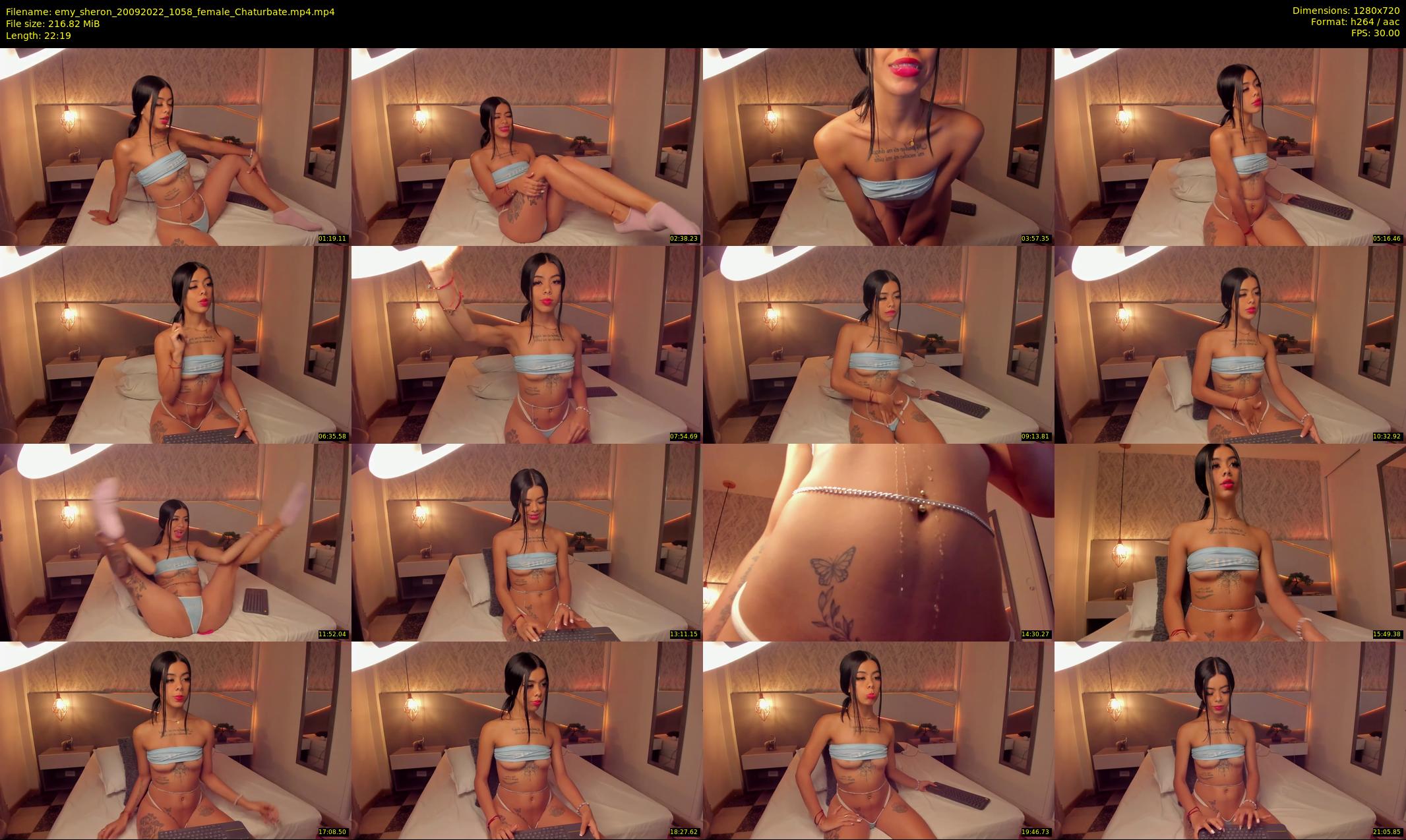 emy_sheron — 23 minute Chaturbate female cam show recording, 720p, Sep 20, 2022