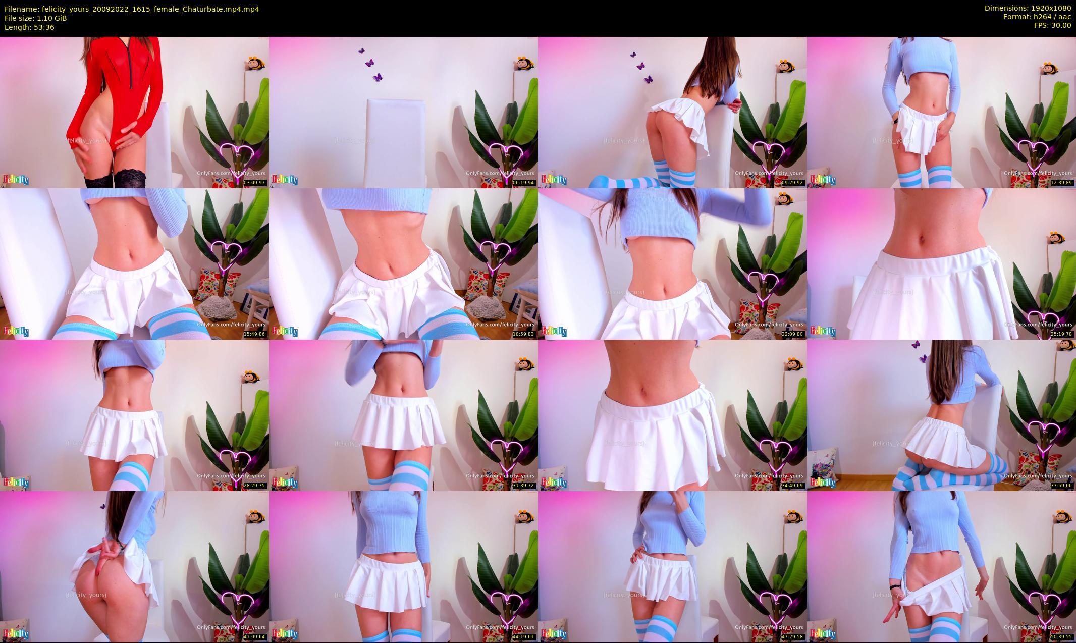 felicity_yours — 54 minute Chaturbate female cam show recording, 1080p, Sep 20, 2022