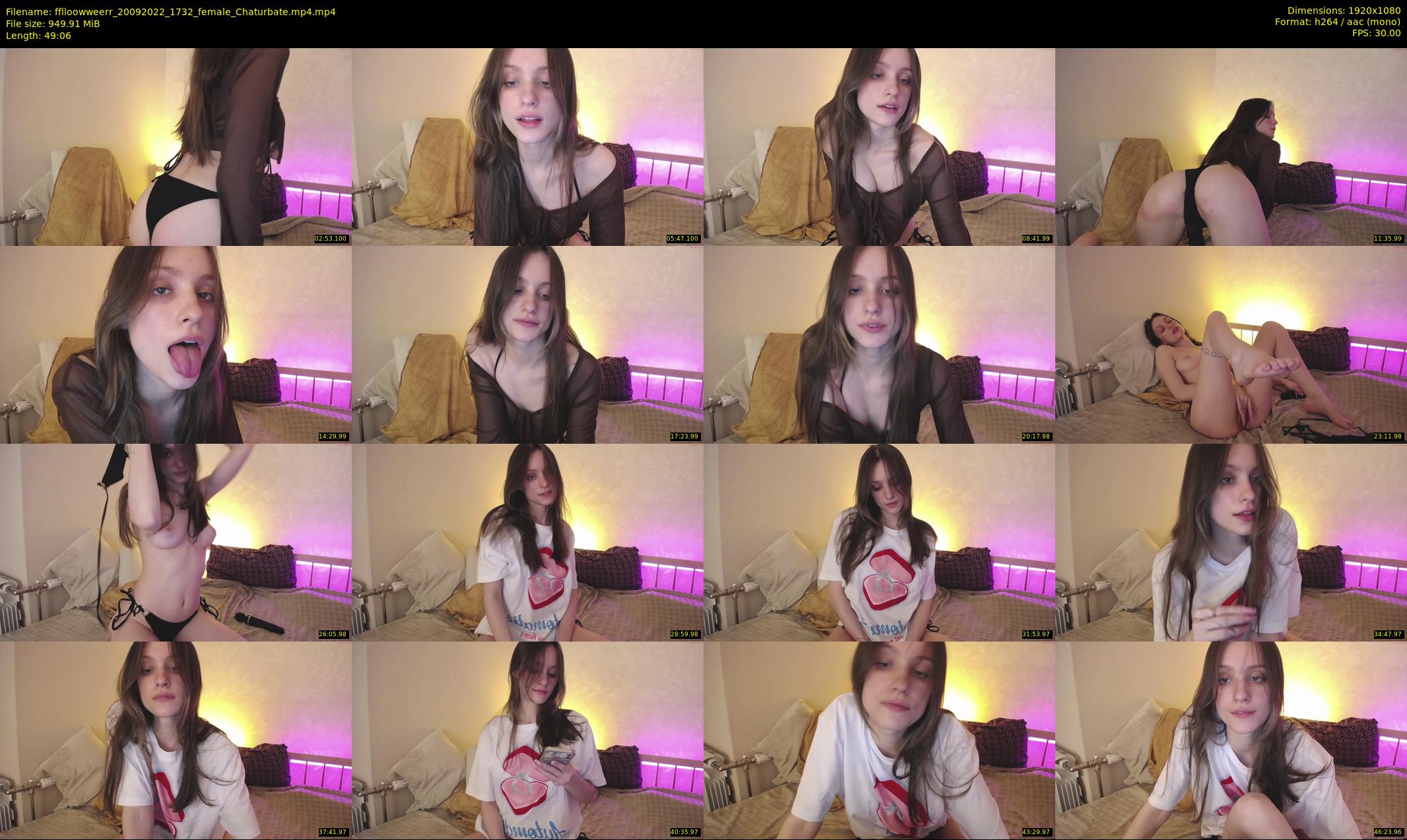 fflloowweerr — 50 minute Chaturbate couple cam show recording, 1080p, Sep 20, 2022