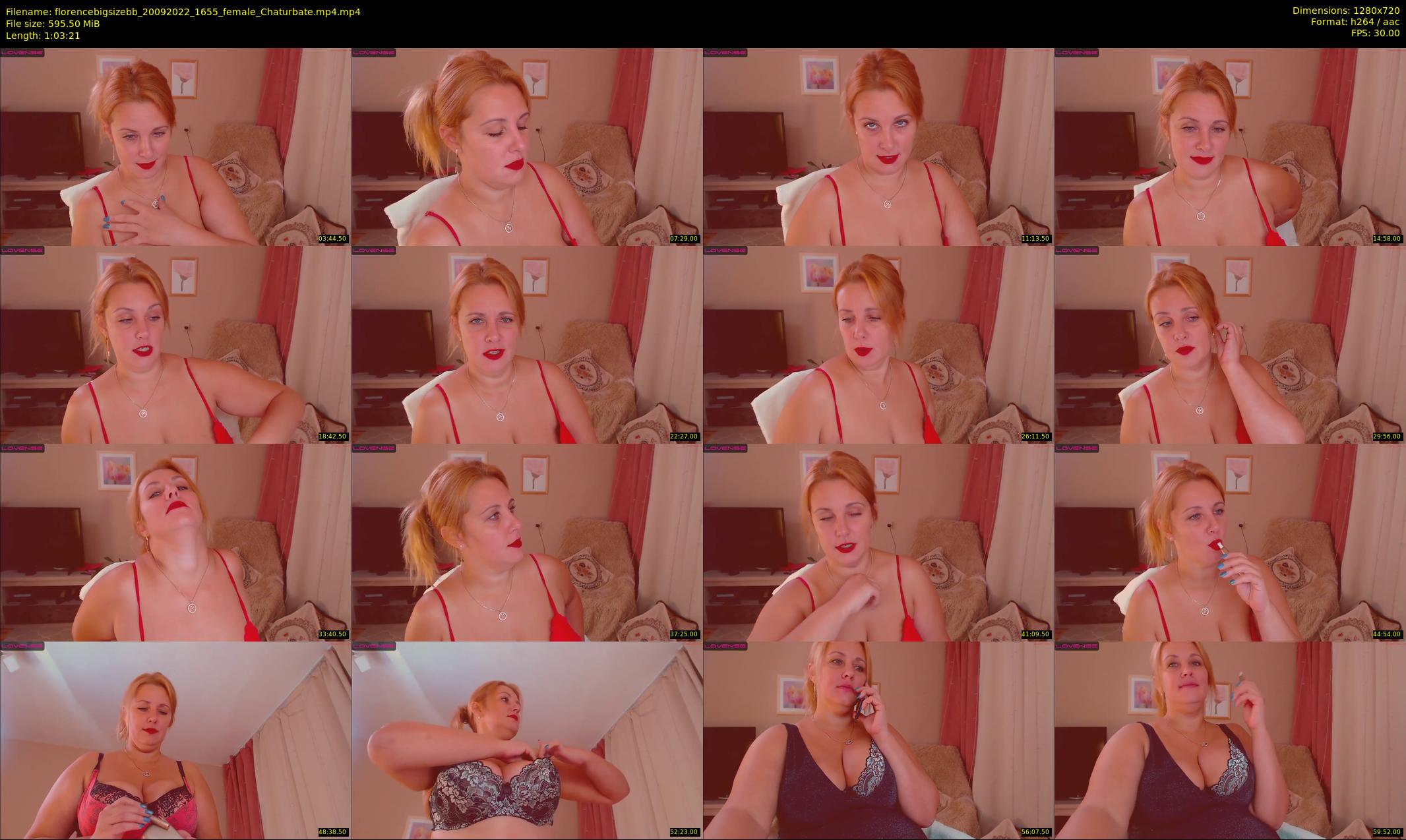 florencebigsizebb — 64 minute Chaturbate female cam show recording, 720p, Sep 20, 2022