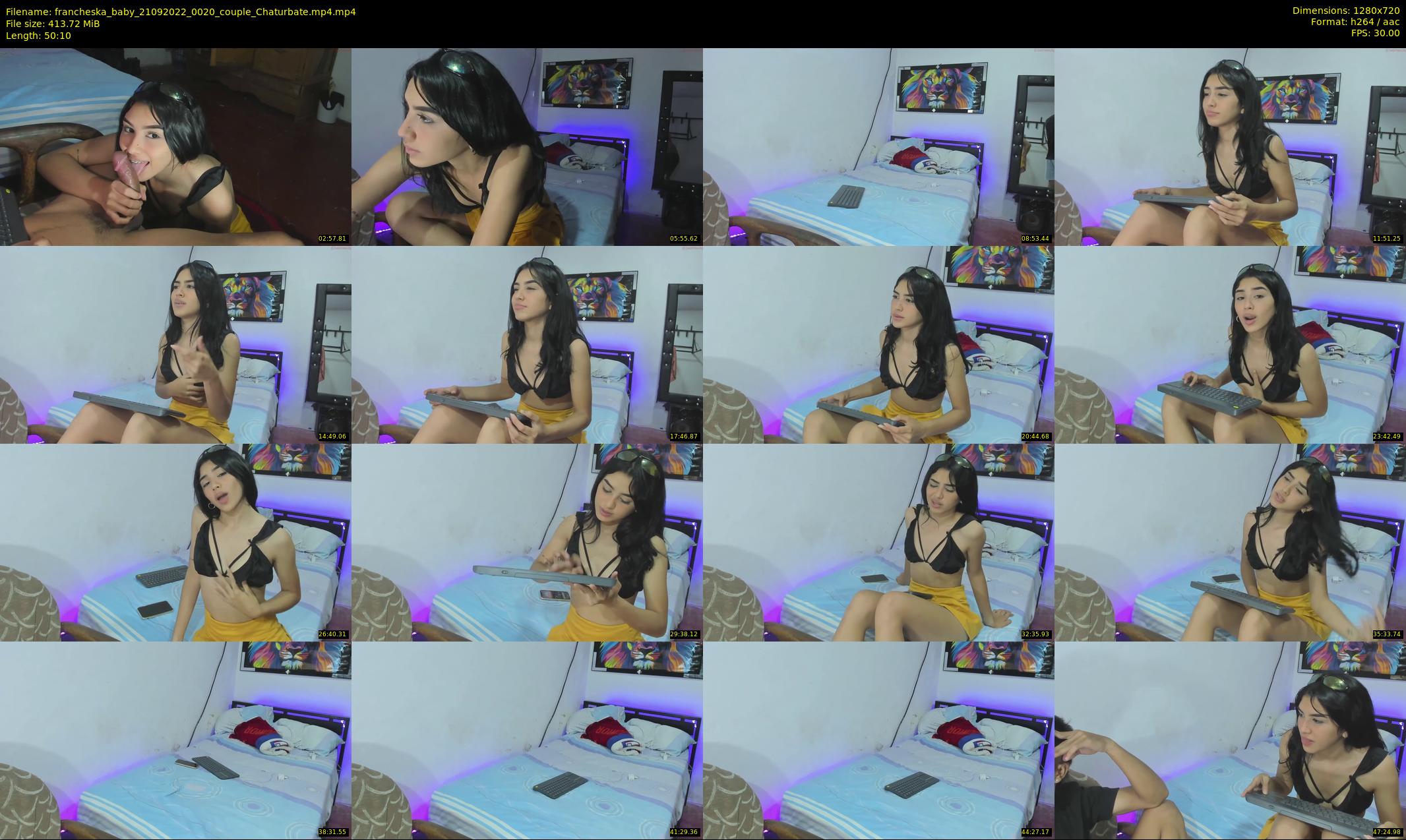 francheska_baby — 51 minute Chaturbate couple cam show recording, 720p, Sep 21, 2022