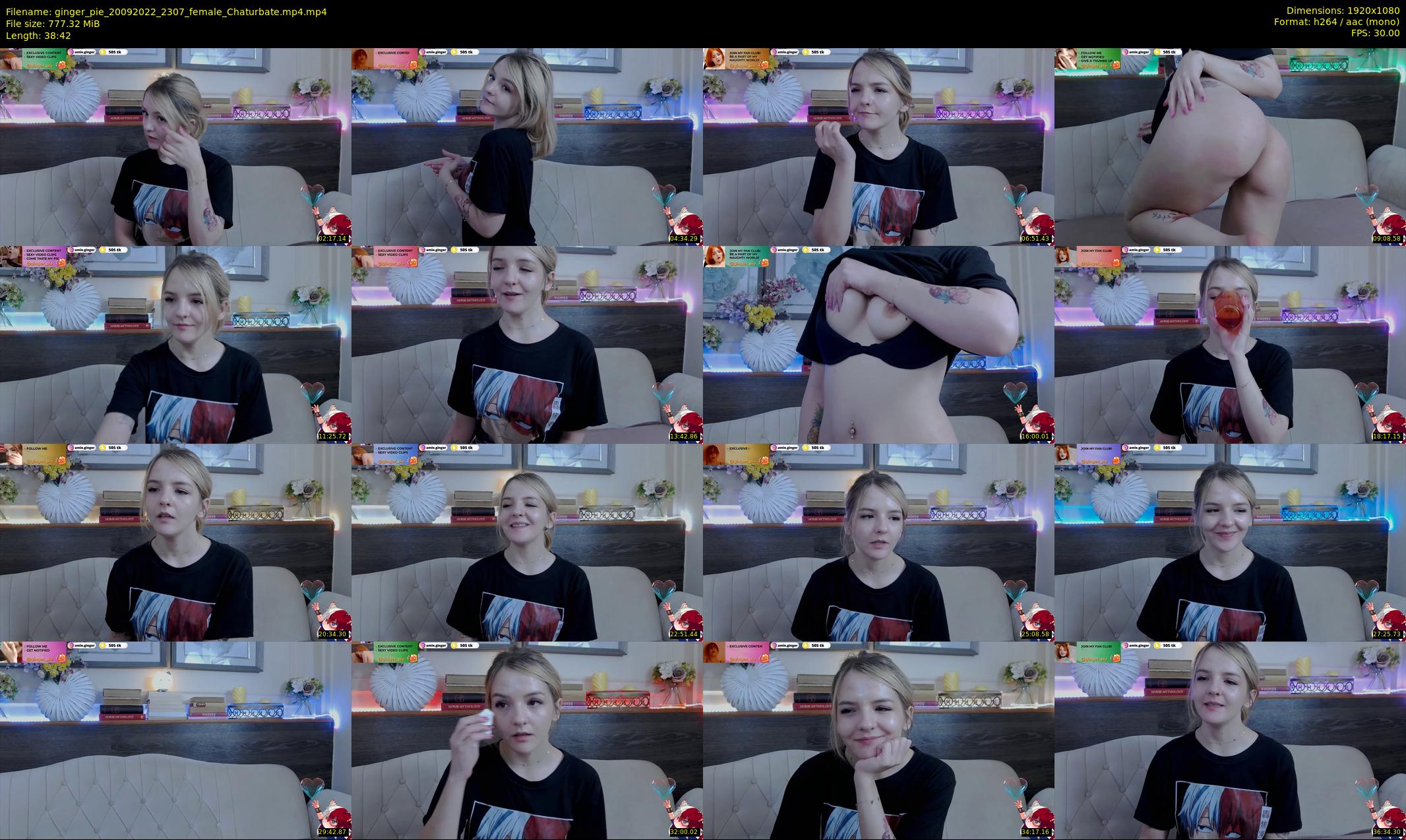 ginger_pie — 39 minute Chaturbate female cam show recording, 1080p, Sep 20, 2022