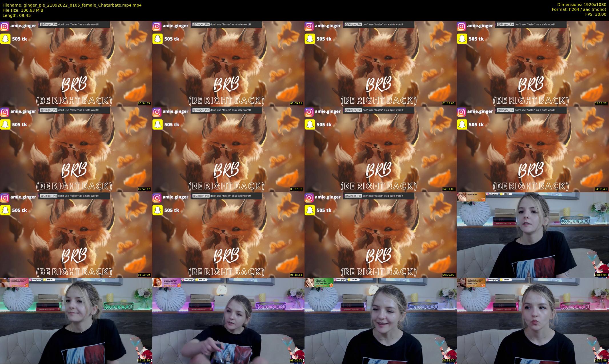 ginger_pie — 10 minute Chaturbate female cam show recording, 1080p, Sep 21, 2022