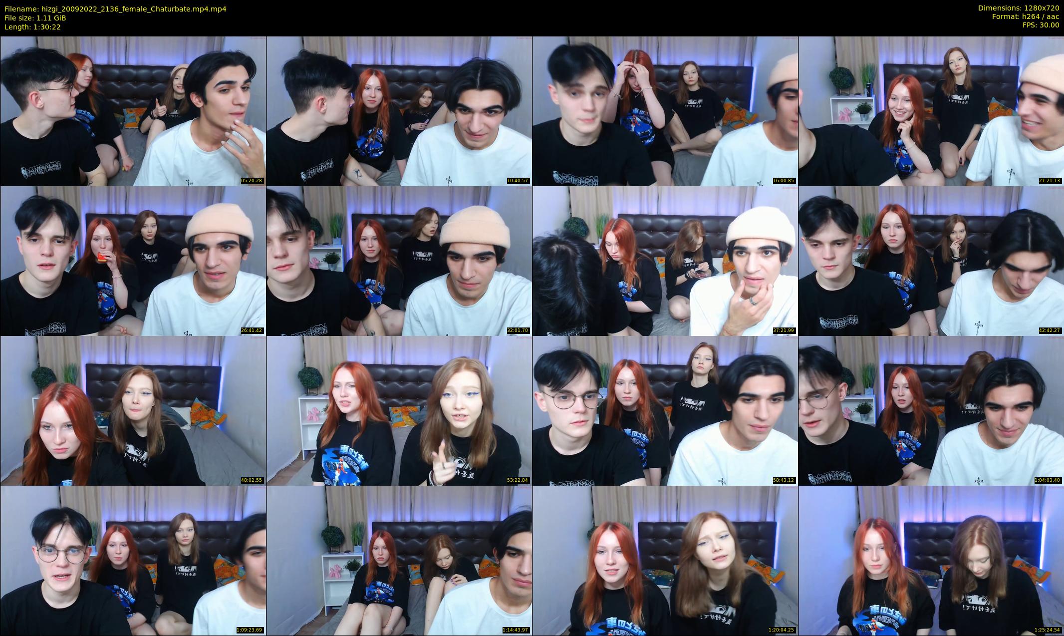 hizgi — 91 minute Chaturbate couple cam show recording, 720p, Sep 20, 2022