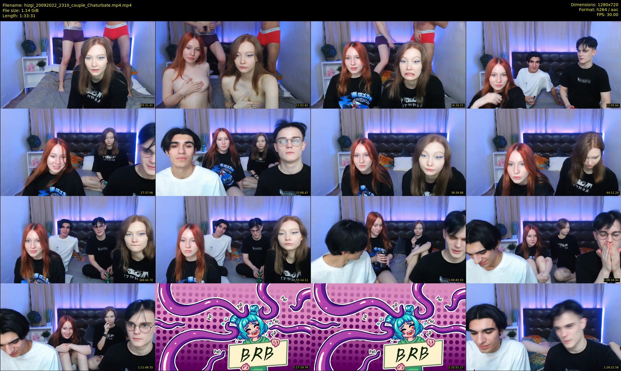 hizgi — 94 minute Chaturbate couple cam show recording, 720p, Sep 20, 2022