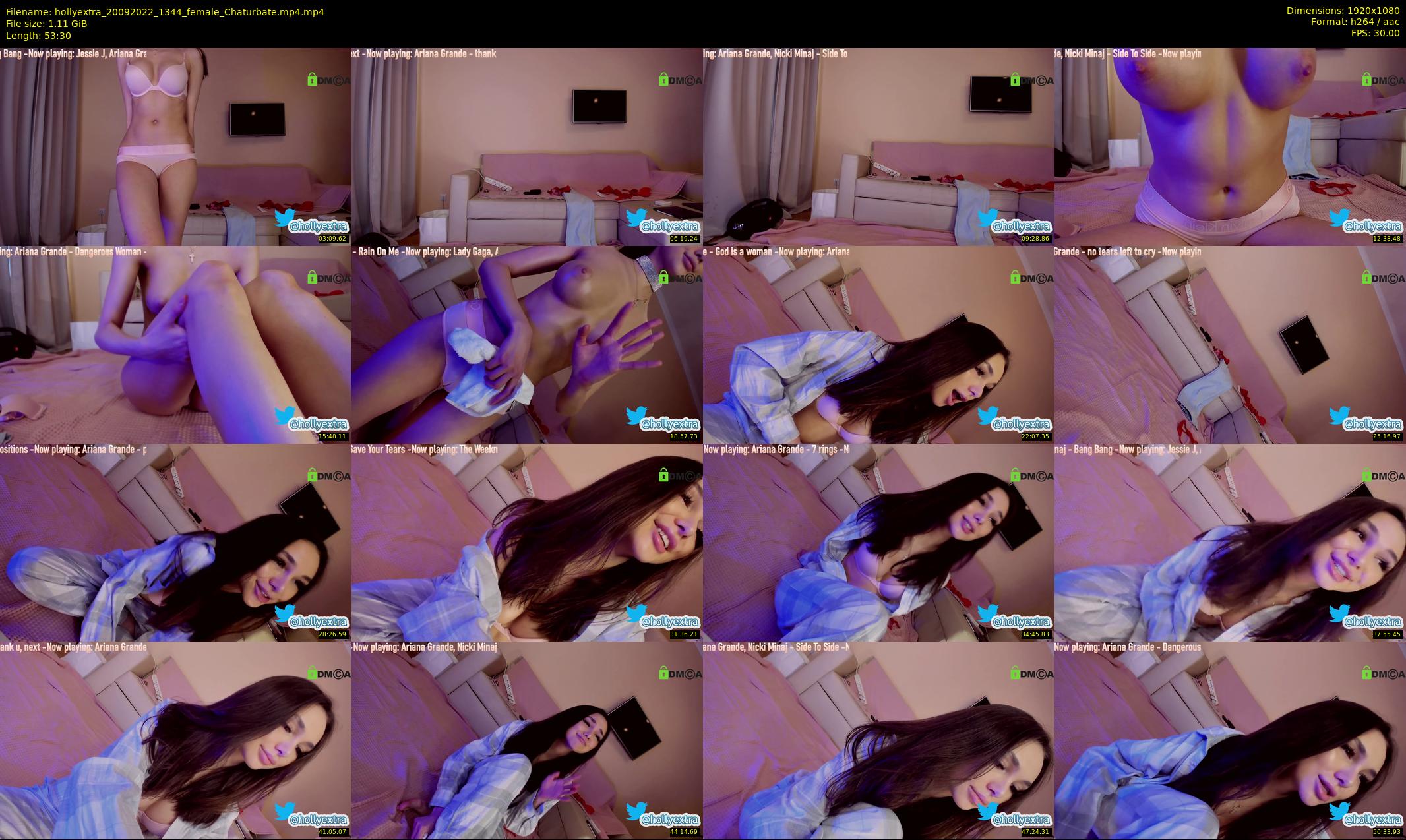 hollyextra — 54 minute Chaturbate female cam show recording, 1080p, Sep 20, 2022