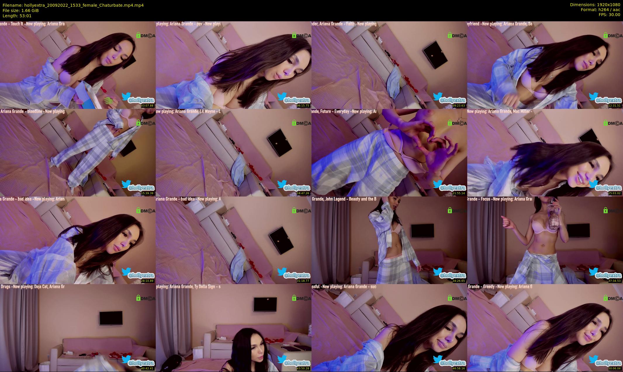 hollyextra — 54 minute Chaturbate female cam show recording, 1080p, Sep 20, 2022