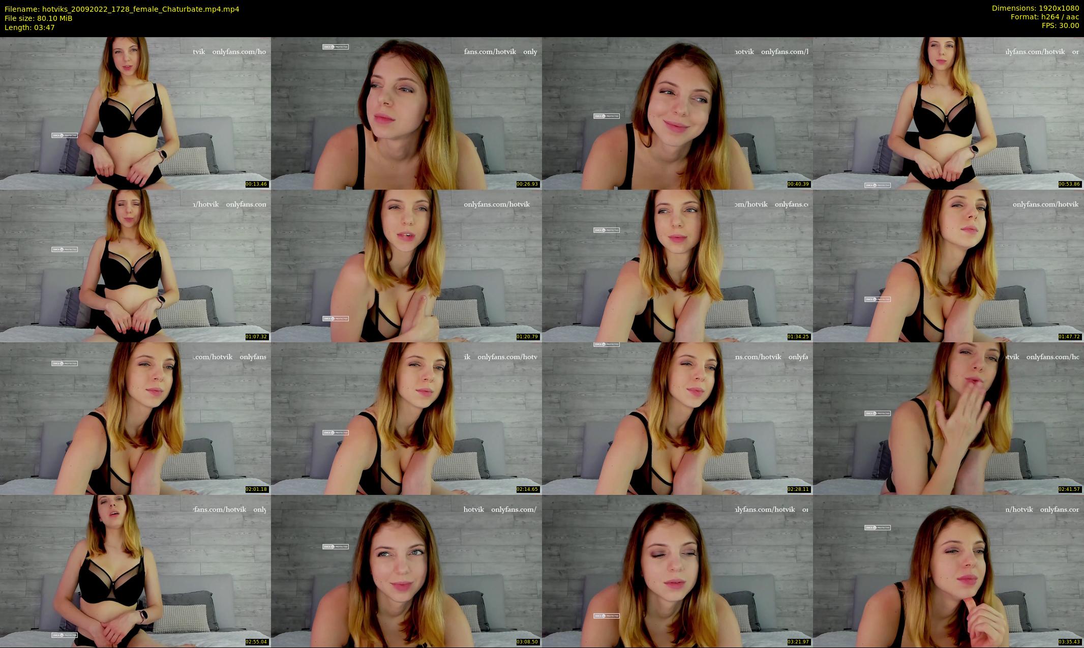hotviks — 4 minute Chaturbate female cam show recording, 1080p, Sep 20, 2022