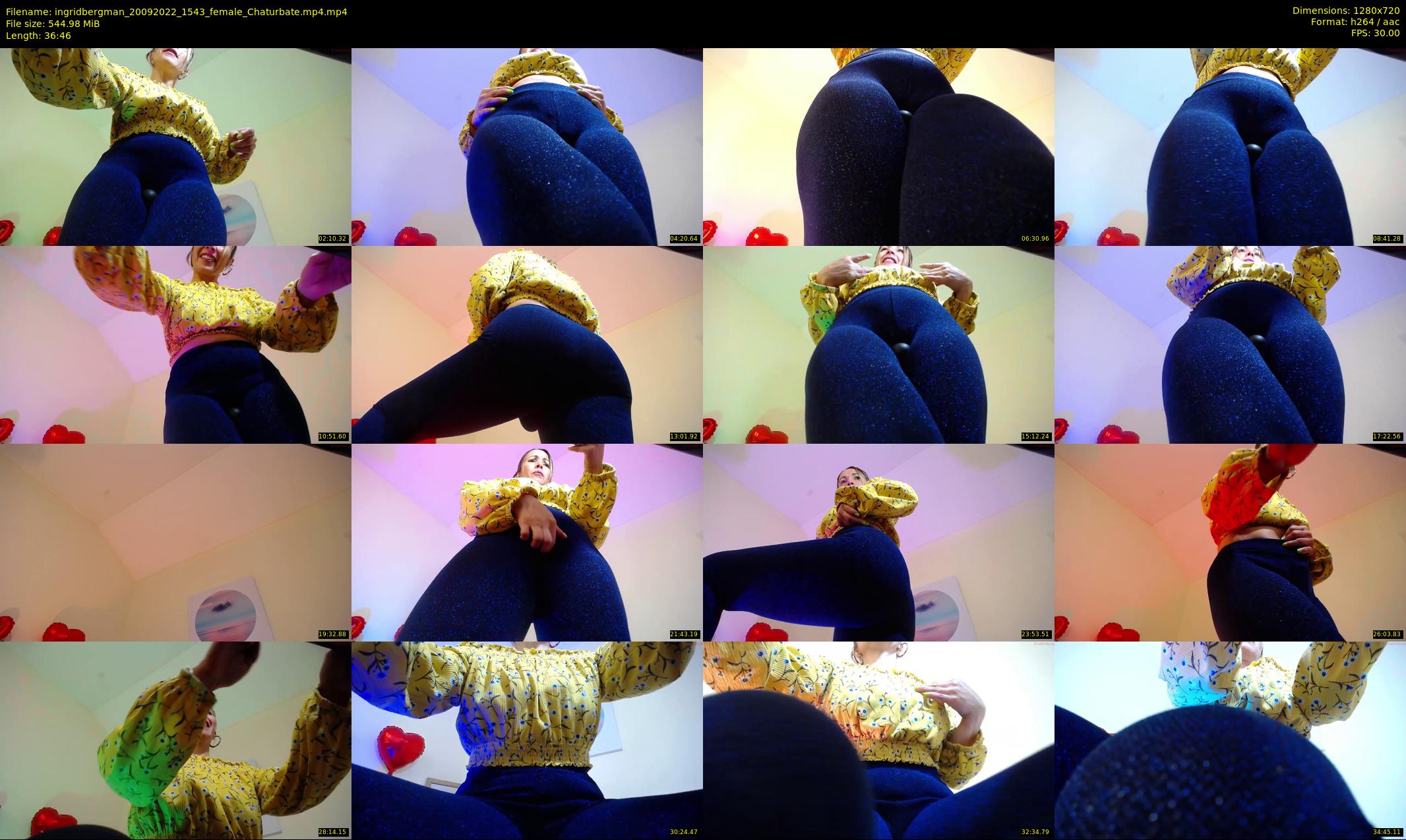 ingridbergman — 37 minute Chaturbate female cam show recording, 720p, Sep 20, 2022
