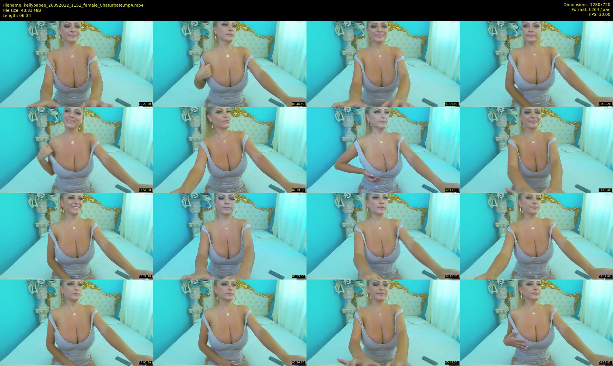 kellybabee — 7 minute Chaturbate female cam show recording, 720p, Sep 20, 2022