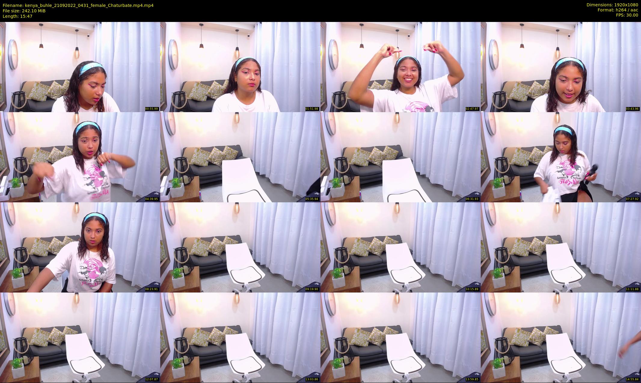 kenya_buhle — 16 minute Chaturbate female cam show recording, 1080p, Sep 21, 2022
