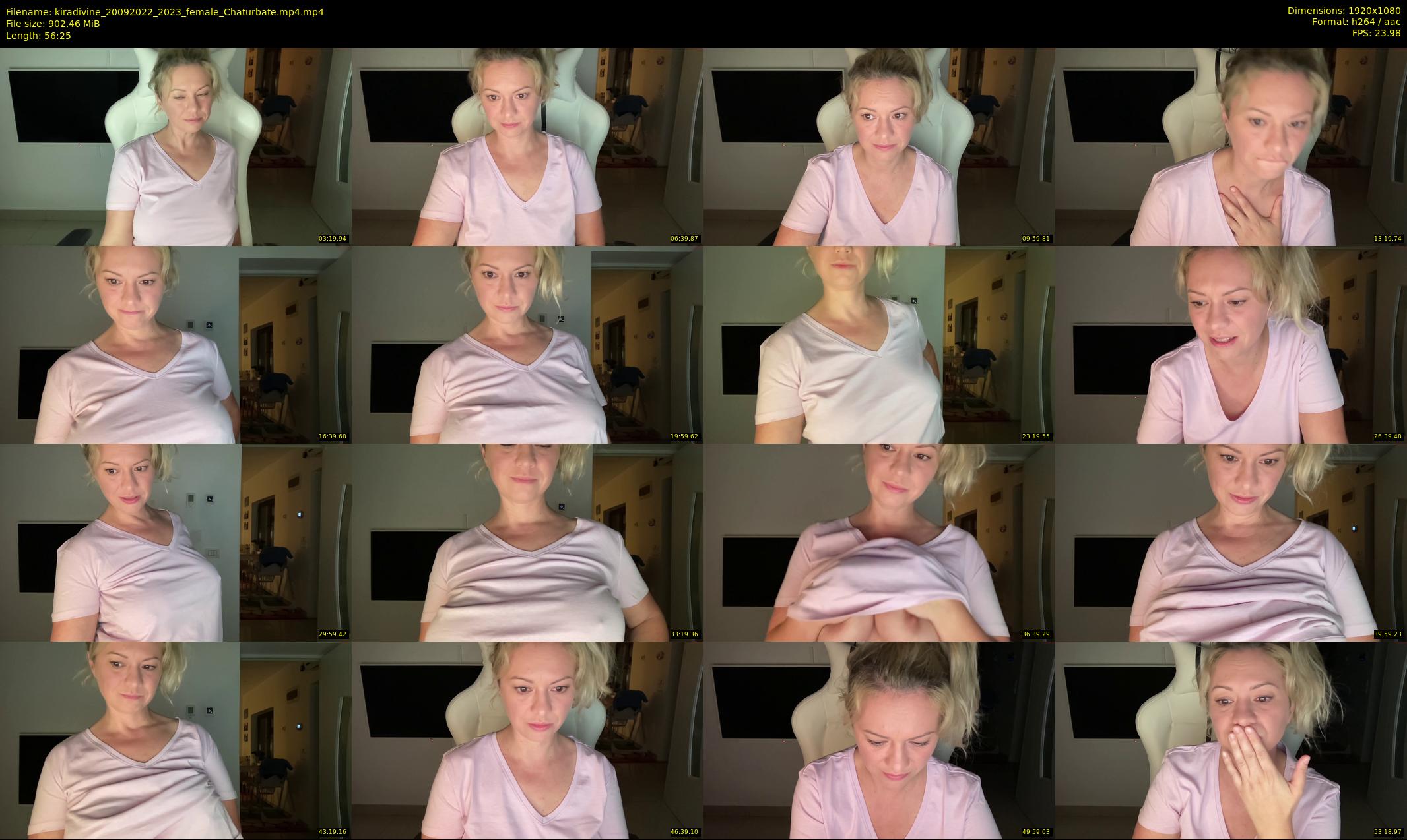 kiradivine — 57 minute Chaturbate female cam show recording, 1080p, Sep 20, 2022