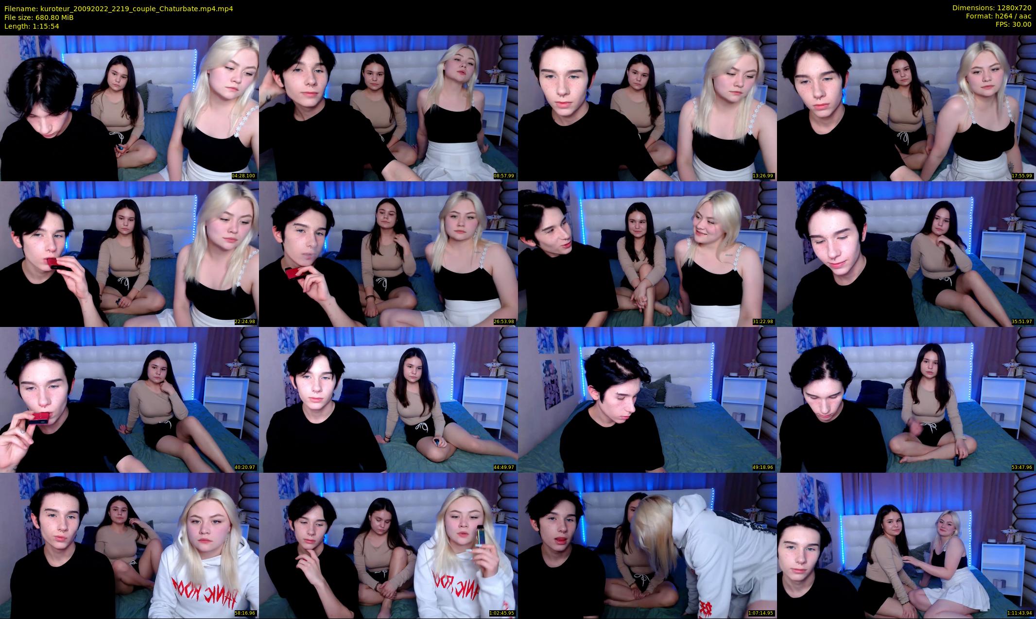 kuroteur — 76 minute Chaturbate couple cam show recording, 720p, Sep 20, 2022