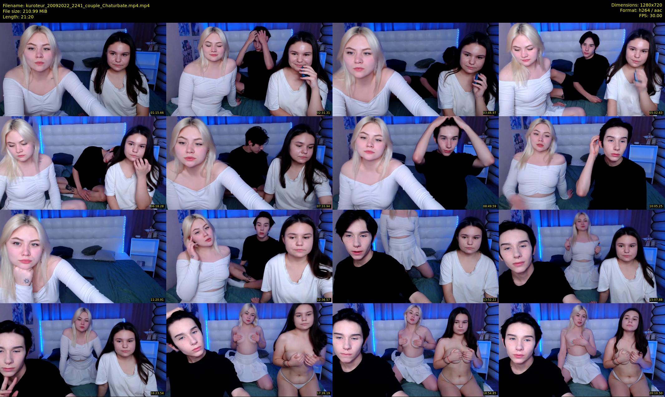 kuroteur — 22 minute Chaturbate couple cam show recording, 720p, Sep 20, 2022