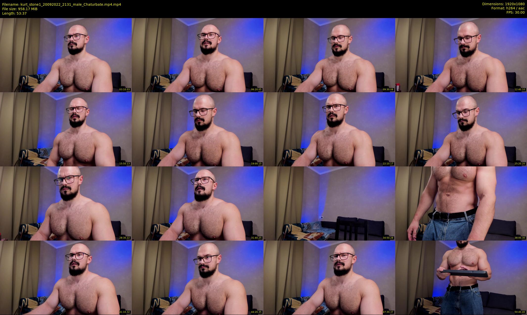 kurt_stone1 — 54 minute Chaturbate male cam show recording, 1080p, Sep 20, 2022