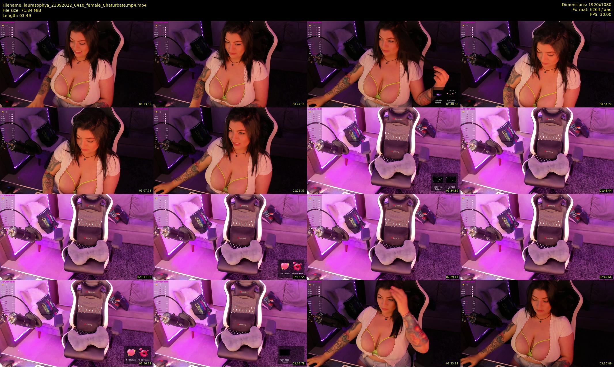 laurasophya — 4 minute Chaturbate female cam show recording, 1080p, Sep 21, 2022