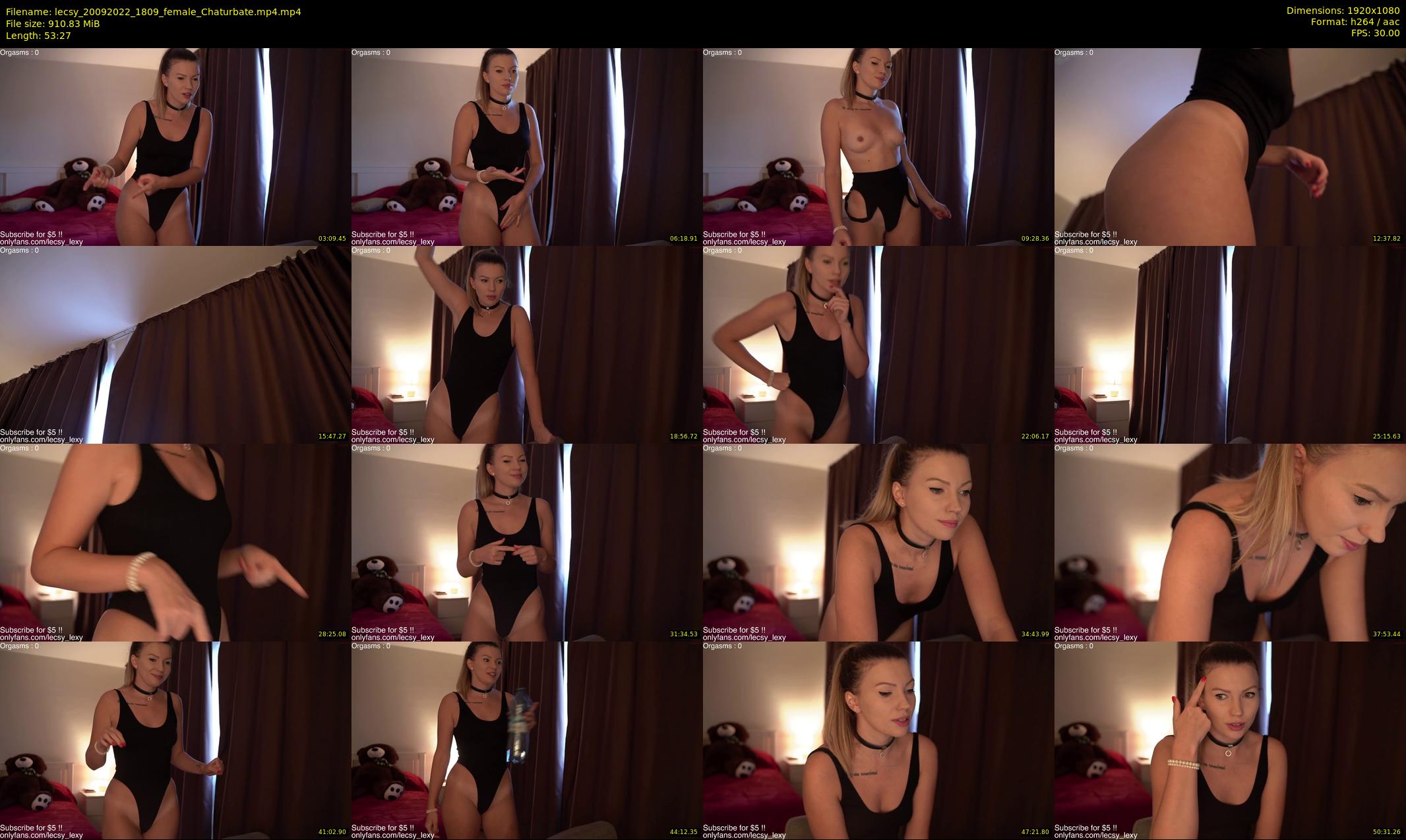 lecsy — 54 minute Chaturbate female cam show recording, 1080p, Sep 20, 2022