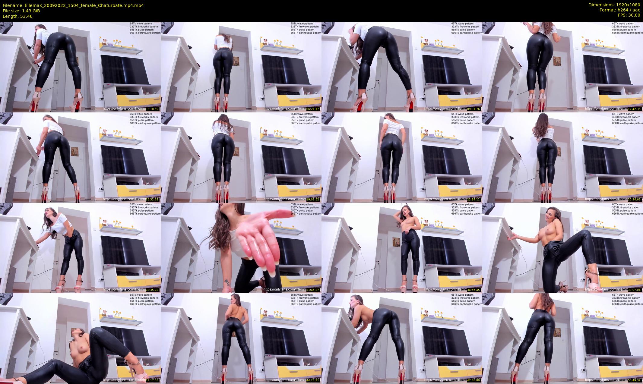 lillemax — 54 minute Chaturbate female cam show recording, 1080p, Sep 20, 2022