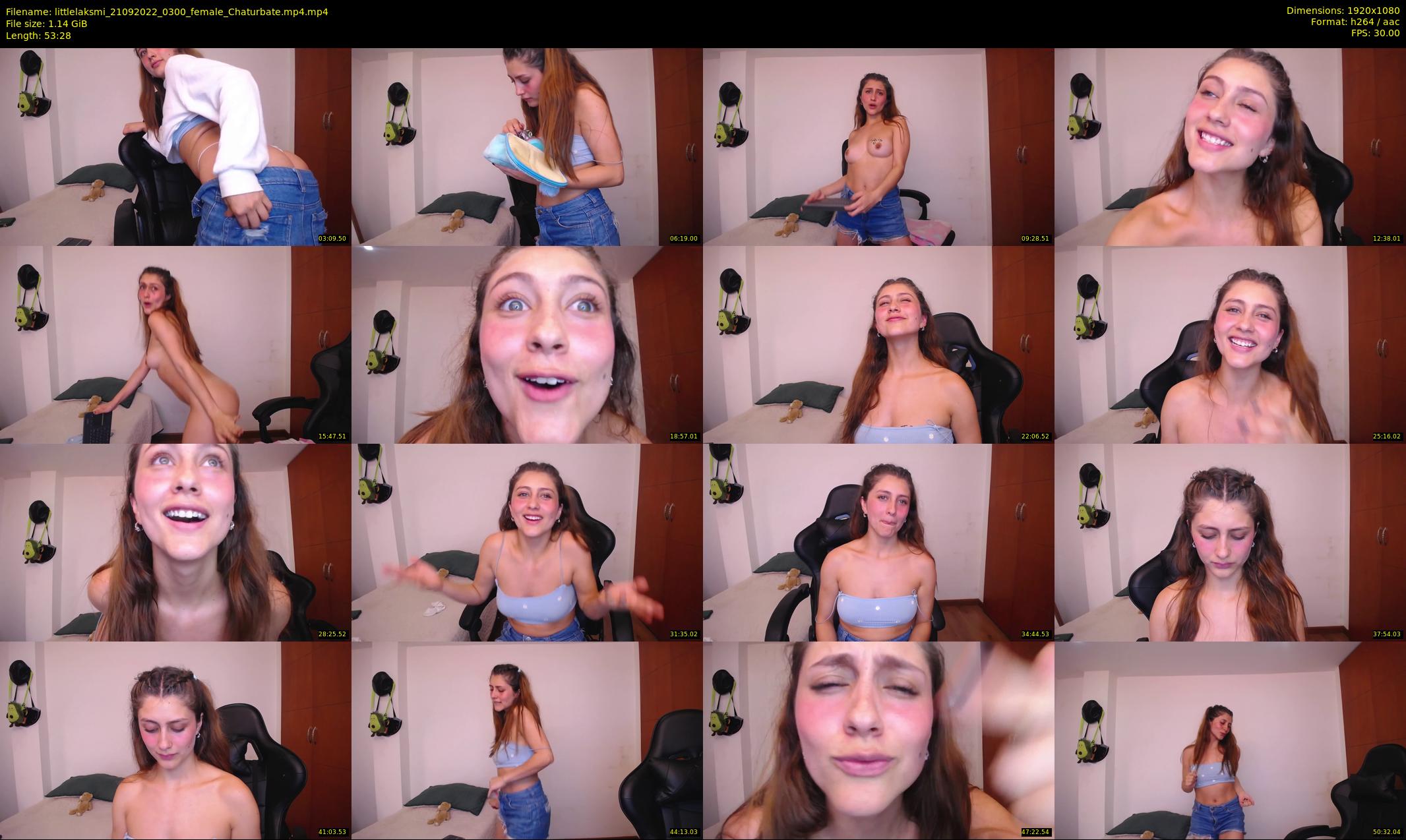 littlelaksmi — 54 minute Chaturbate female cam show recording, 1080p, Sep 21, 2022