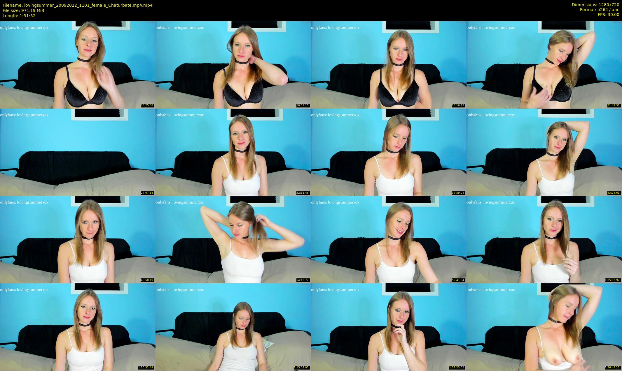 lovingsummer — 92 minute Chaturbate female cam show recording, 720p, Sep 20, 2022