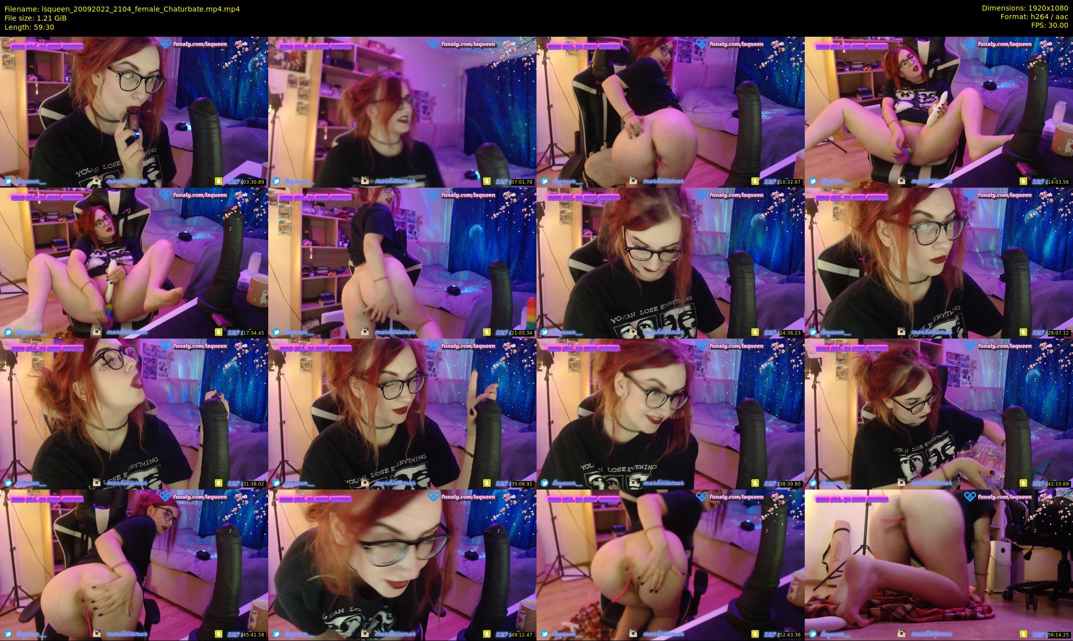 lsqueen — 60 minute Chaturbate female cam show recording, 1080p, Sep 20, 2022