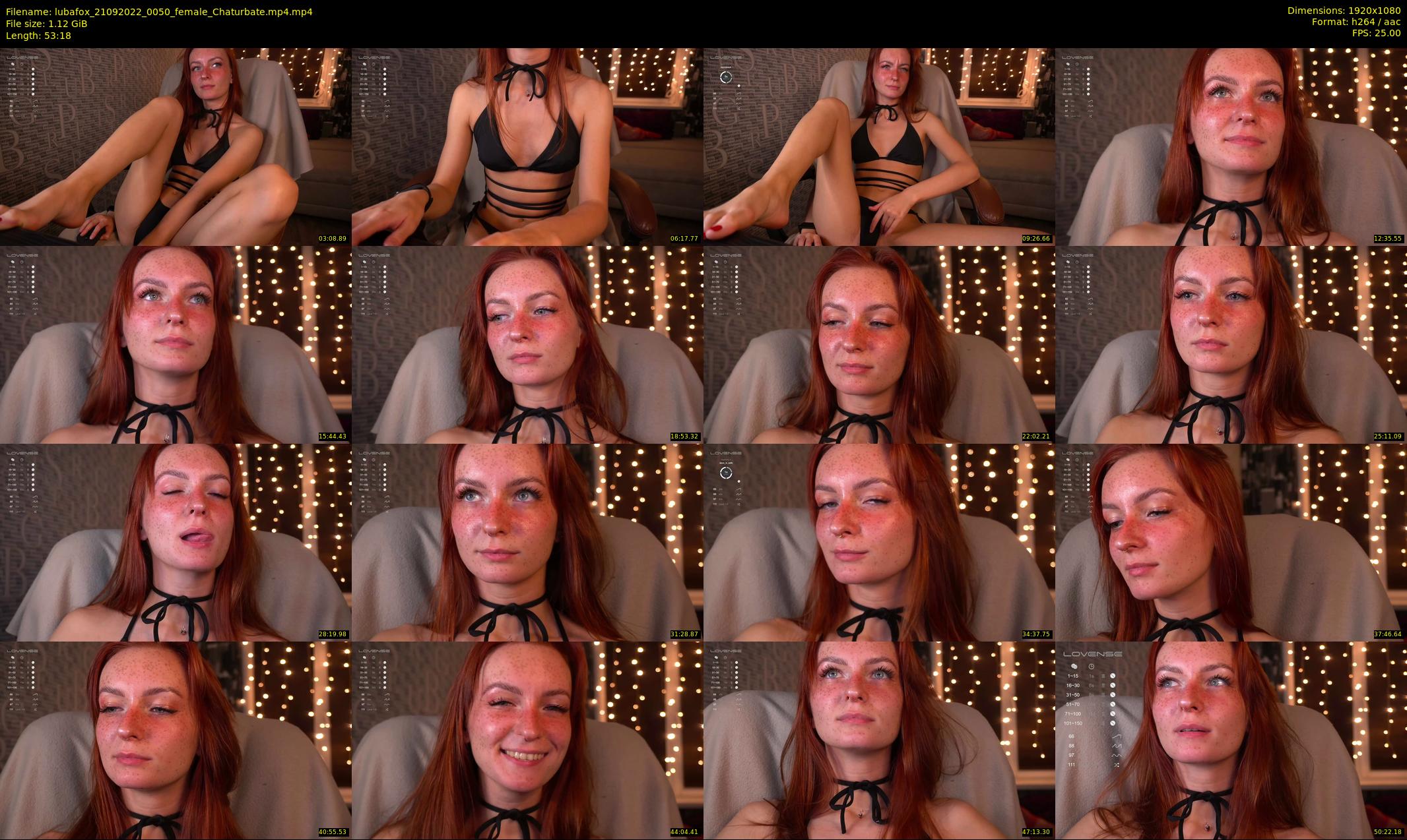 lubafox — 54 minute Chaturbate female cam show recording, 1080p, Sep 21, 2022