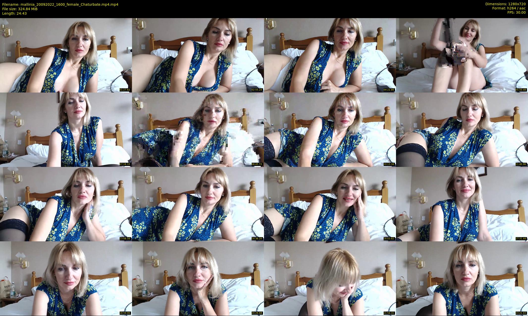 mallinia — 25 minute Chaturbate female cam show recording, 720p, Sep 20, 2022
