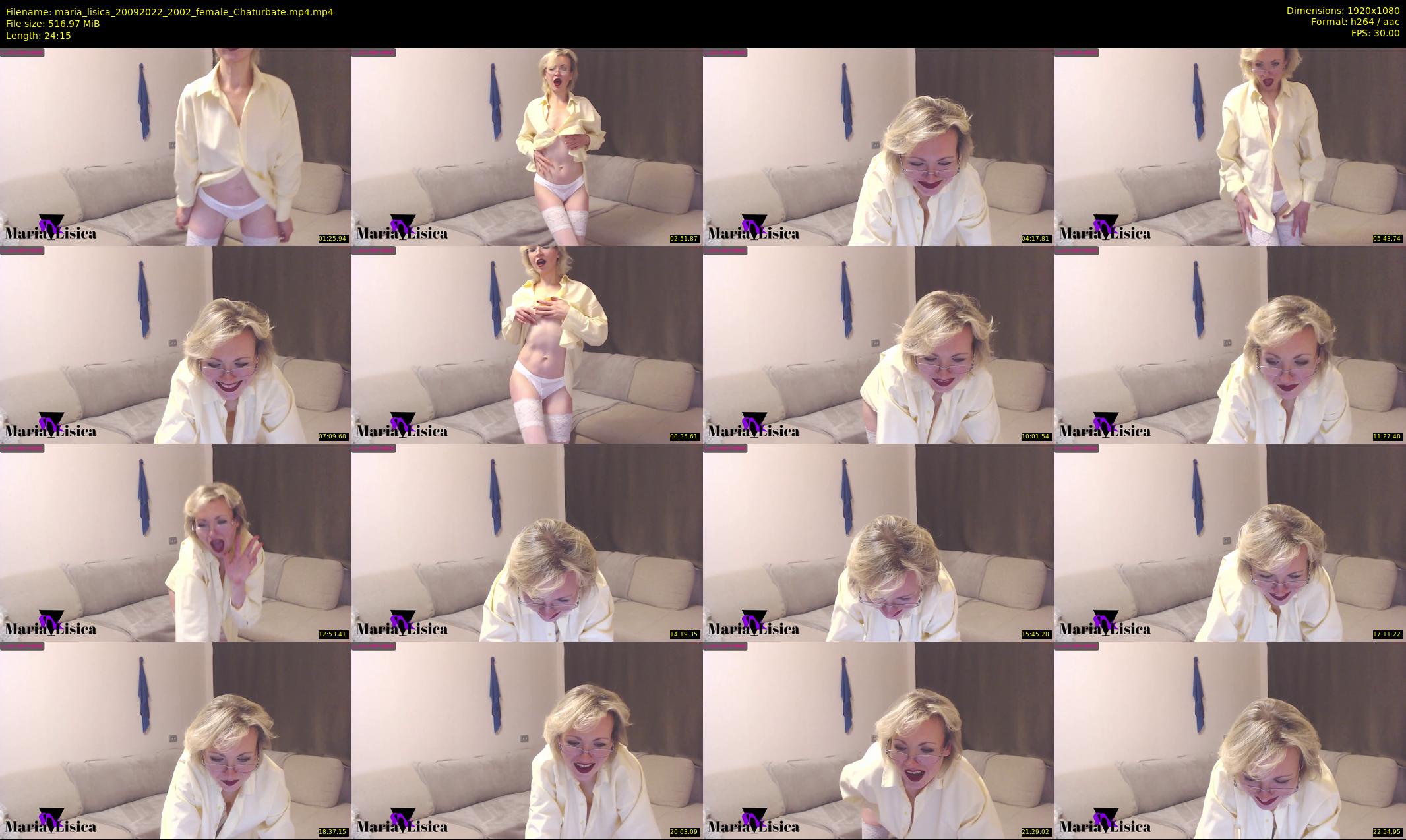 maria_lisica — 25 minute Chaturbate female cam show recording, 1080p, Sep 20, 2022