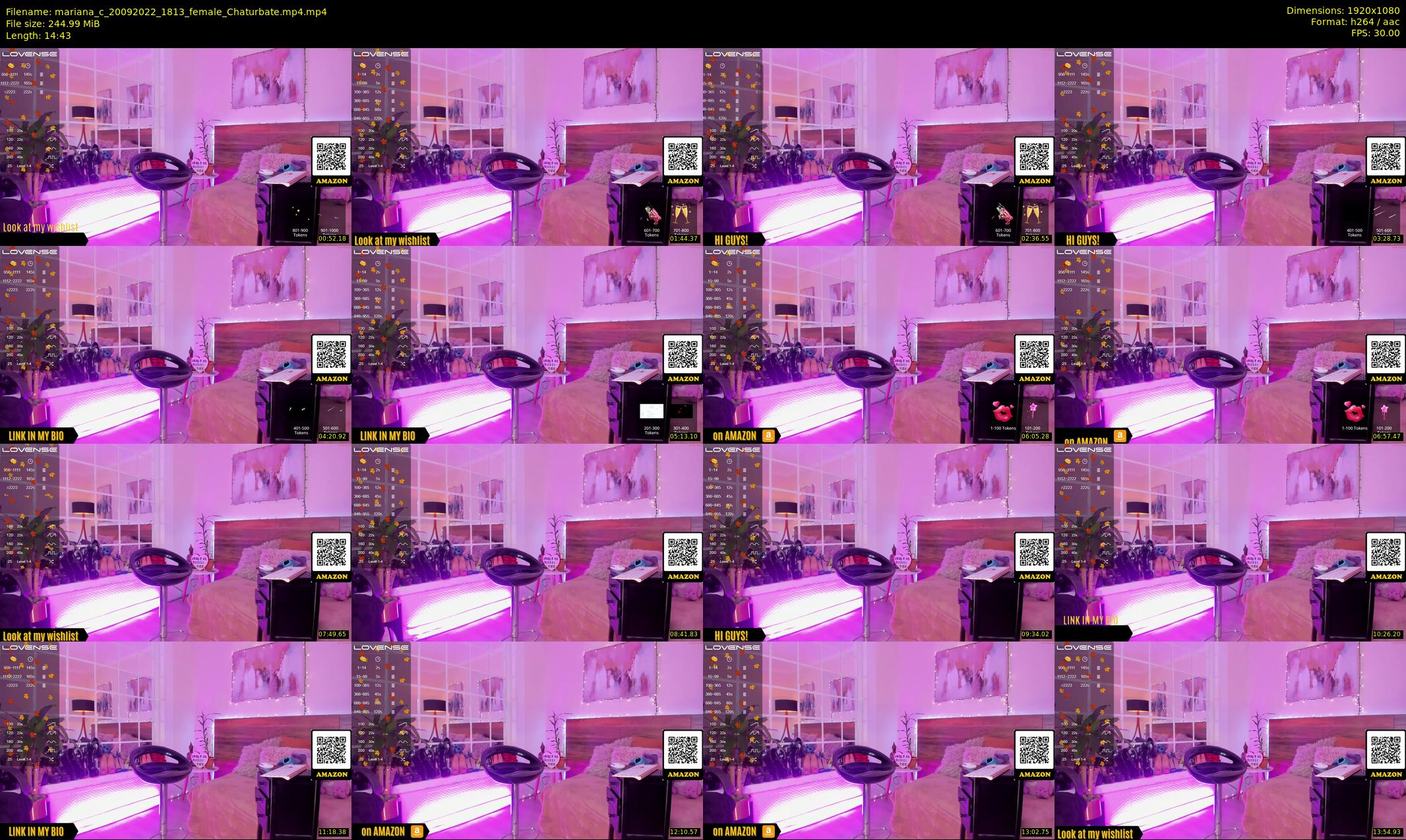 mariana_c — 15 minute Chaturbate female cam show recording, 1080p, Sep 20, 2022
