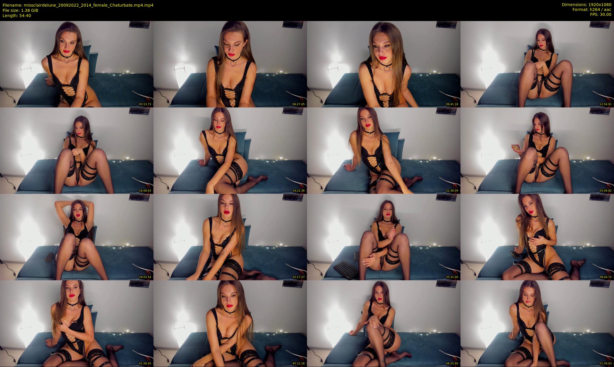 missclairdelune — 55 minute Chaturbate female cam show recording, 1080p, Sep 20, 2022