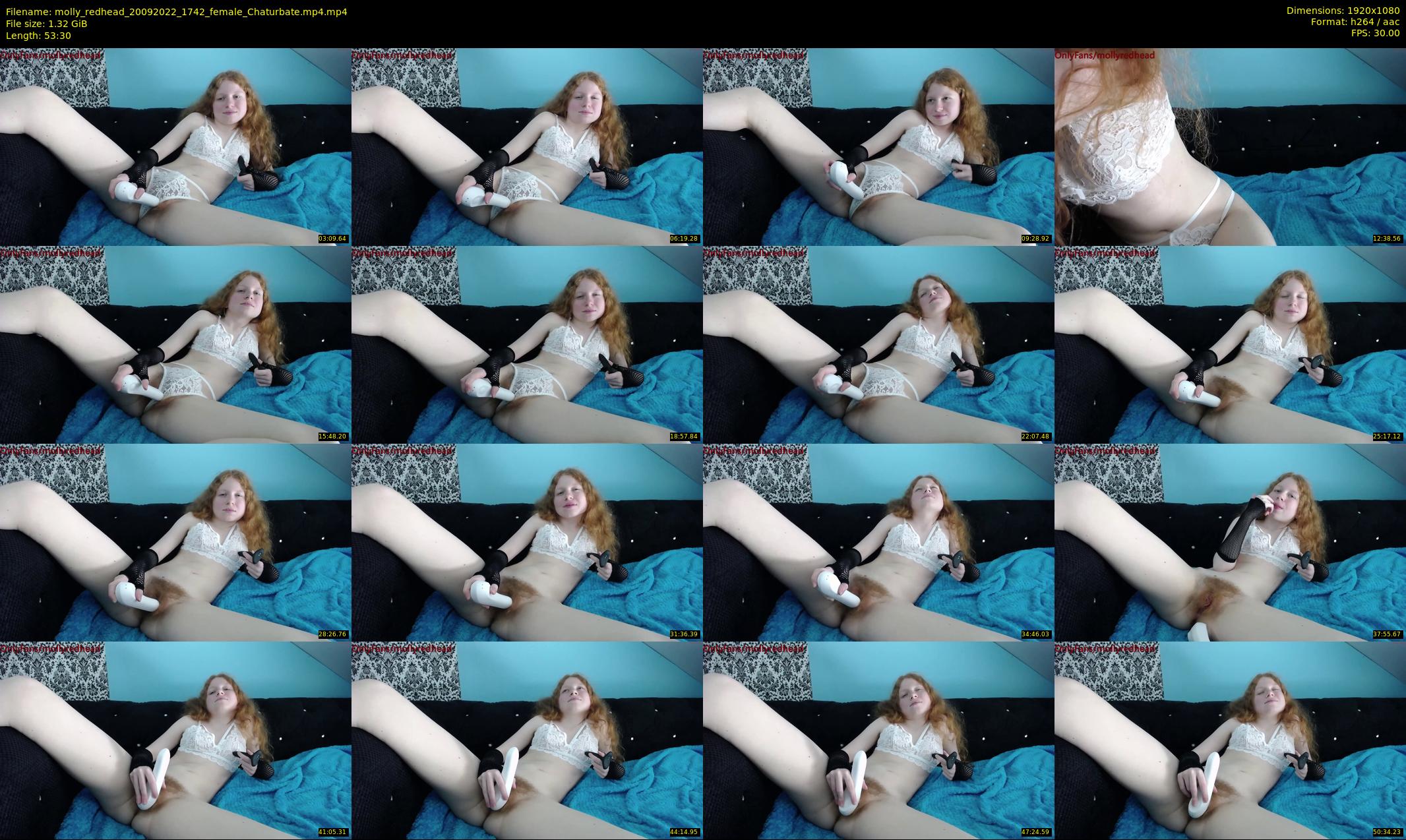 molly_redhead — 54 minute Chaturbate female cam show recording, 1080p, Sep 20, 2022