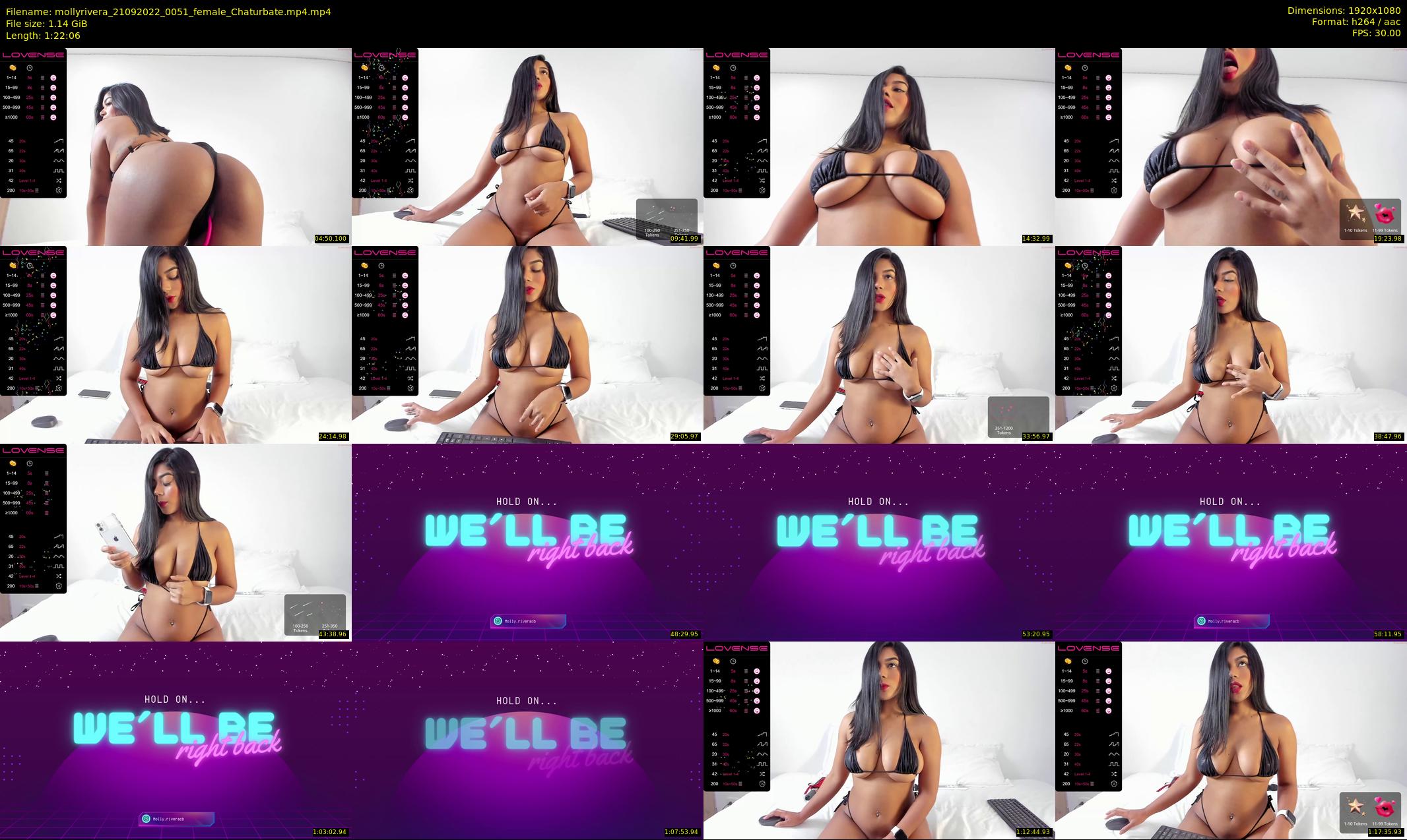 mollyrivera — 83 minute Chaturbate female cam show recording, 1080p, Sep 21, 2022