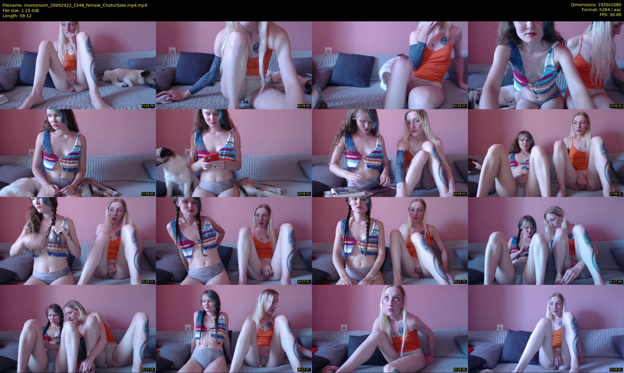 momsroom — 60 minute Chaturbate couple cam show recording, 1080p, Sep 20, 2022