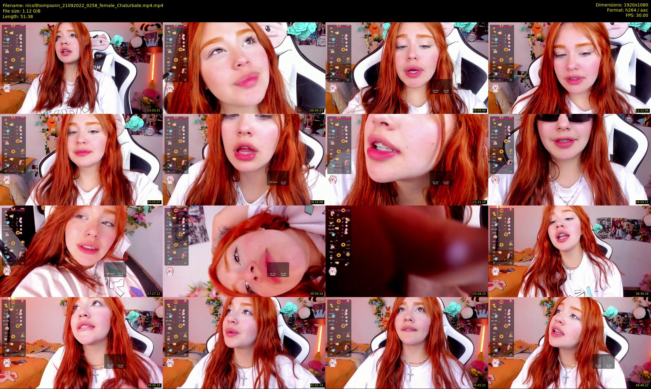 nicolthompsonn — 52 minute Chaturbate female cam show recording, 1080p, Sep 21, 2022