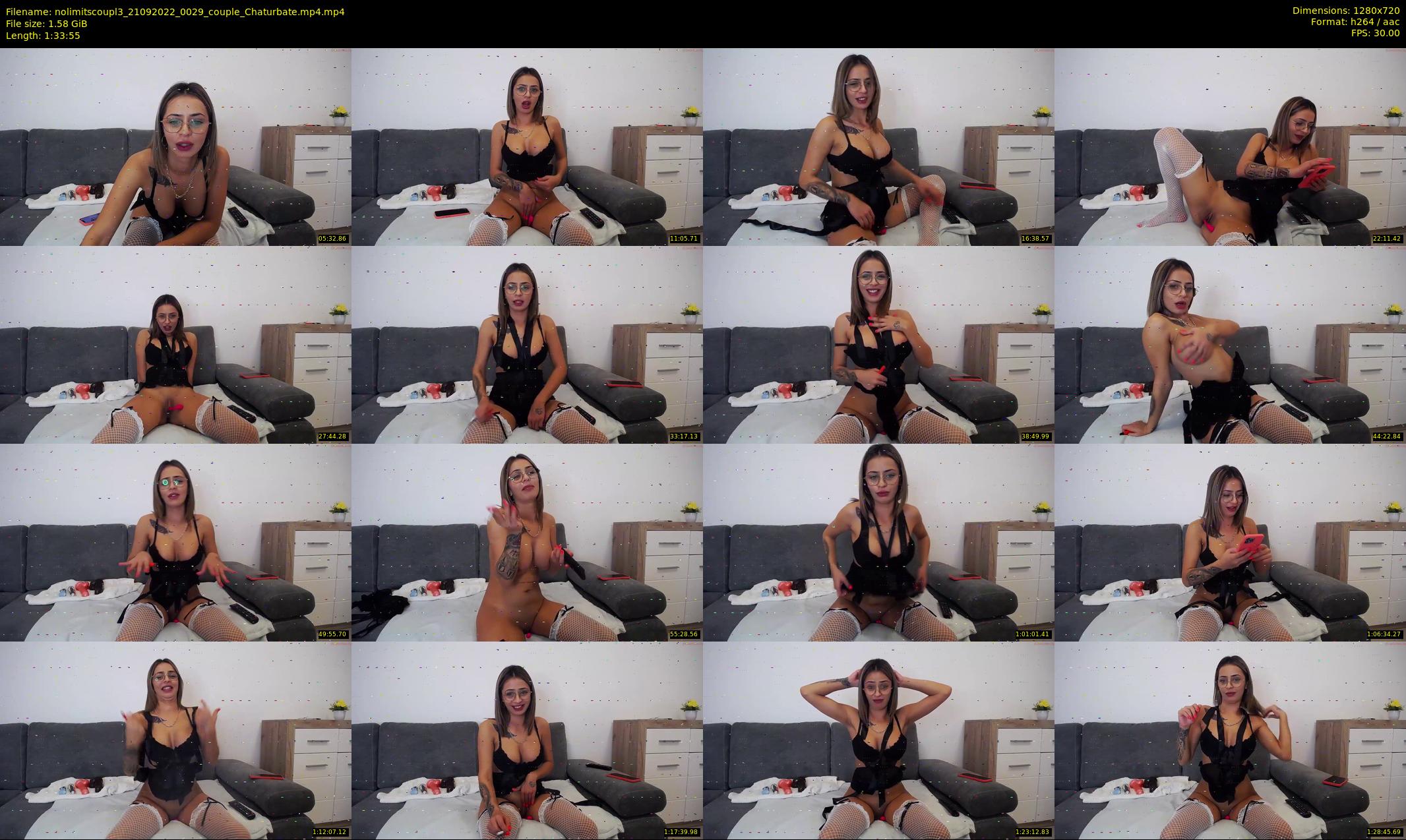 nolimitscoupl3 — 94 minute Chaturbate couple cam show recording, 720p, Sep 21, 2022