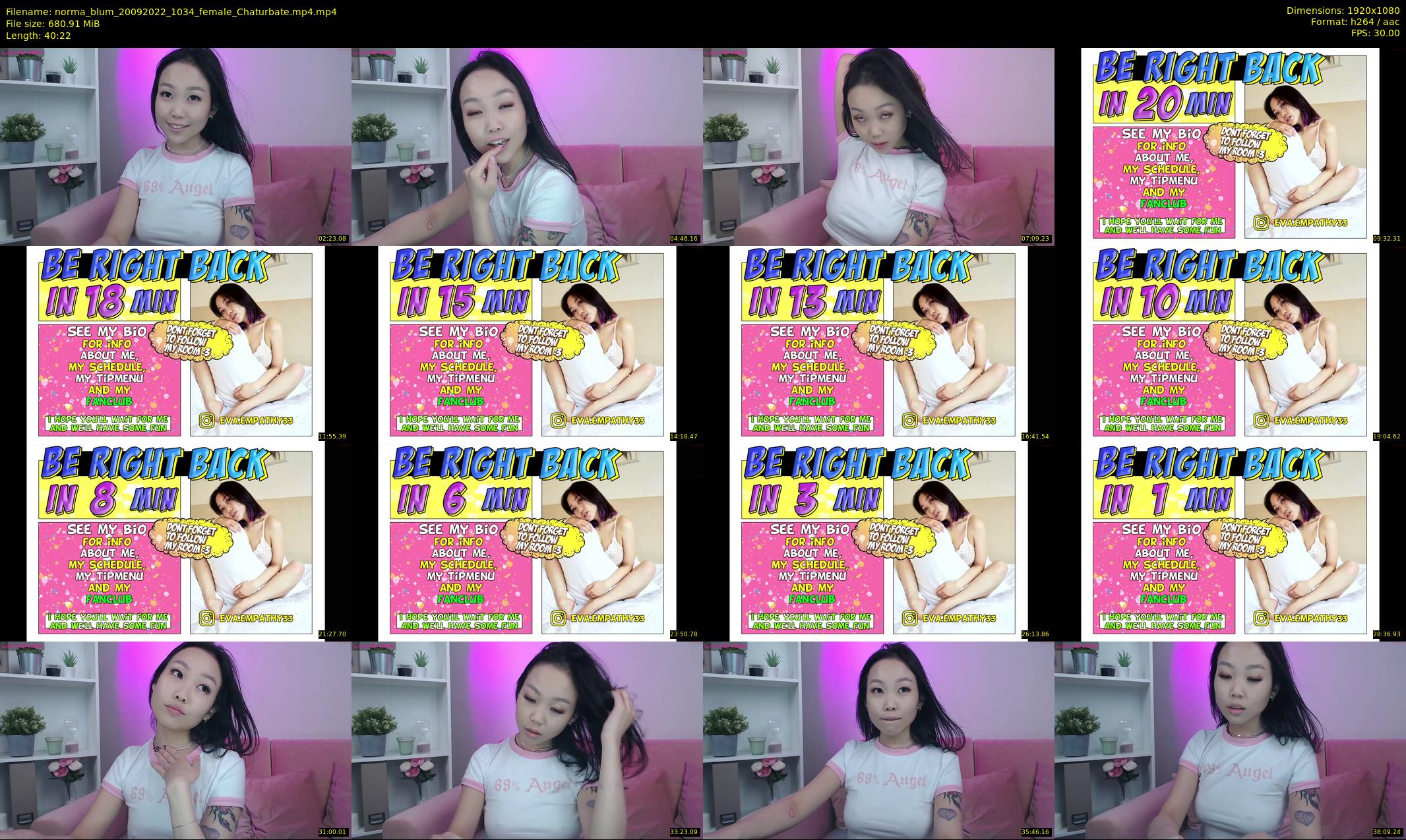 norma_blum — 41 minute Chaturbate female cam show recording, 1080p, Sep 20, 2022