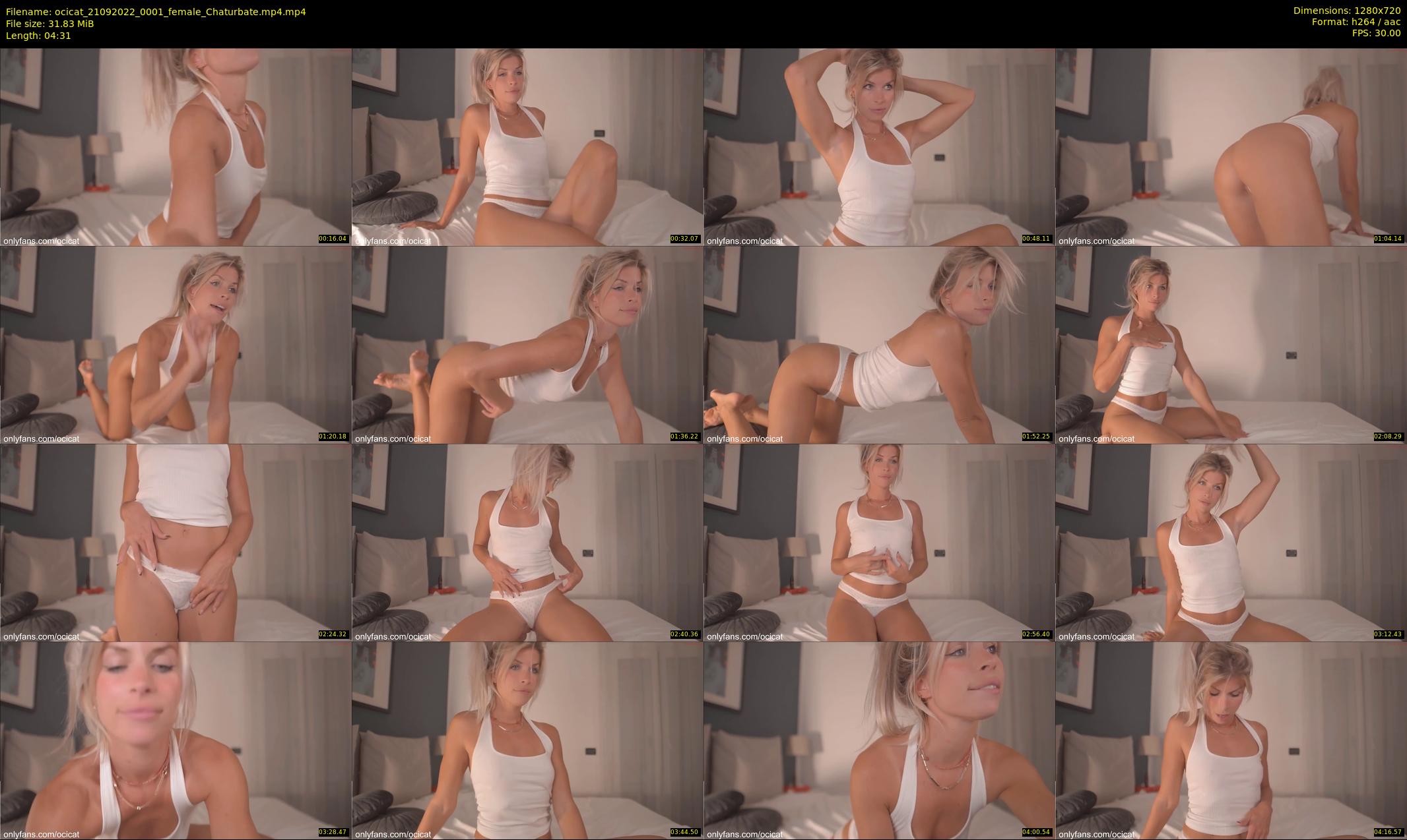 ocicat — 5 minute Chaturbate female cam show recording, 720p, Sep 21, 2022