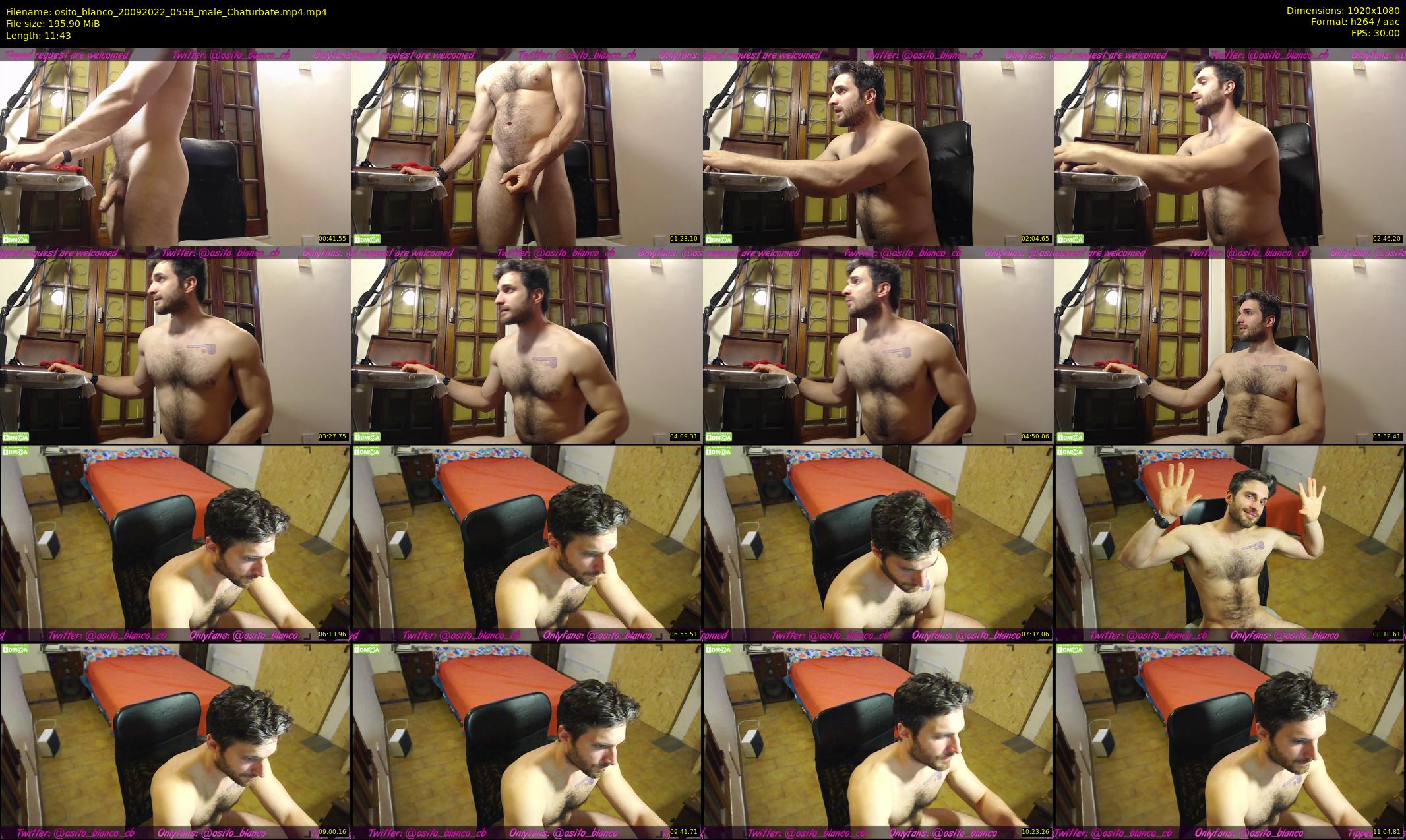 osito_blanco — 12 minute Chaturbate male cam show recording, 1080p, Sep 20, 2022