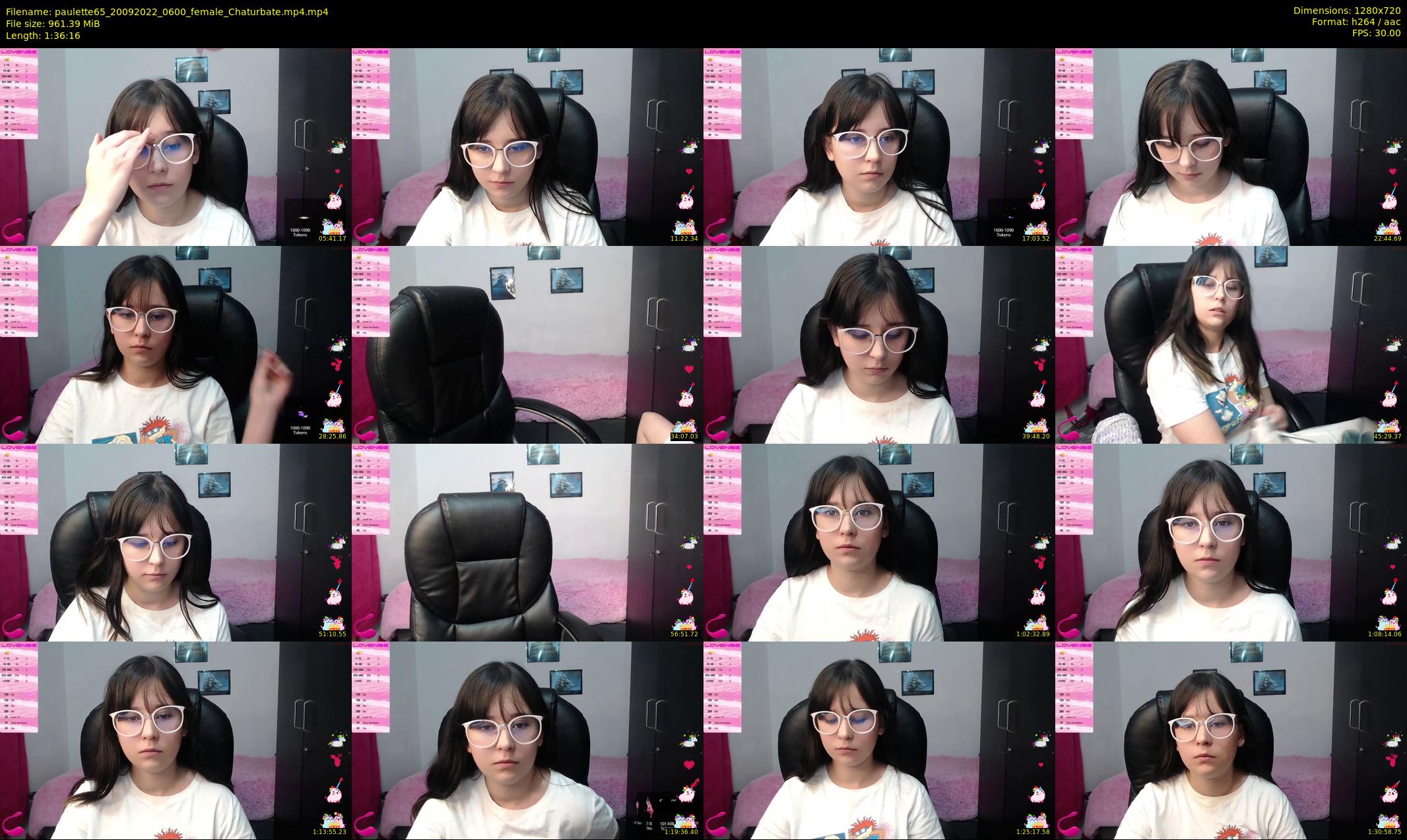 paulette65 — 97 minute Chaturbate female cam show recording, 720p, Sep 20, 2022