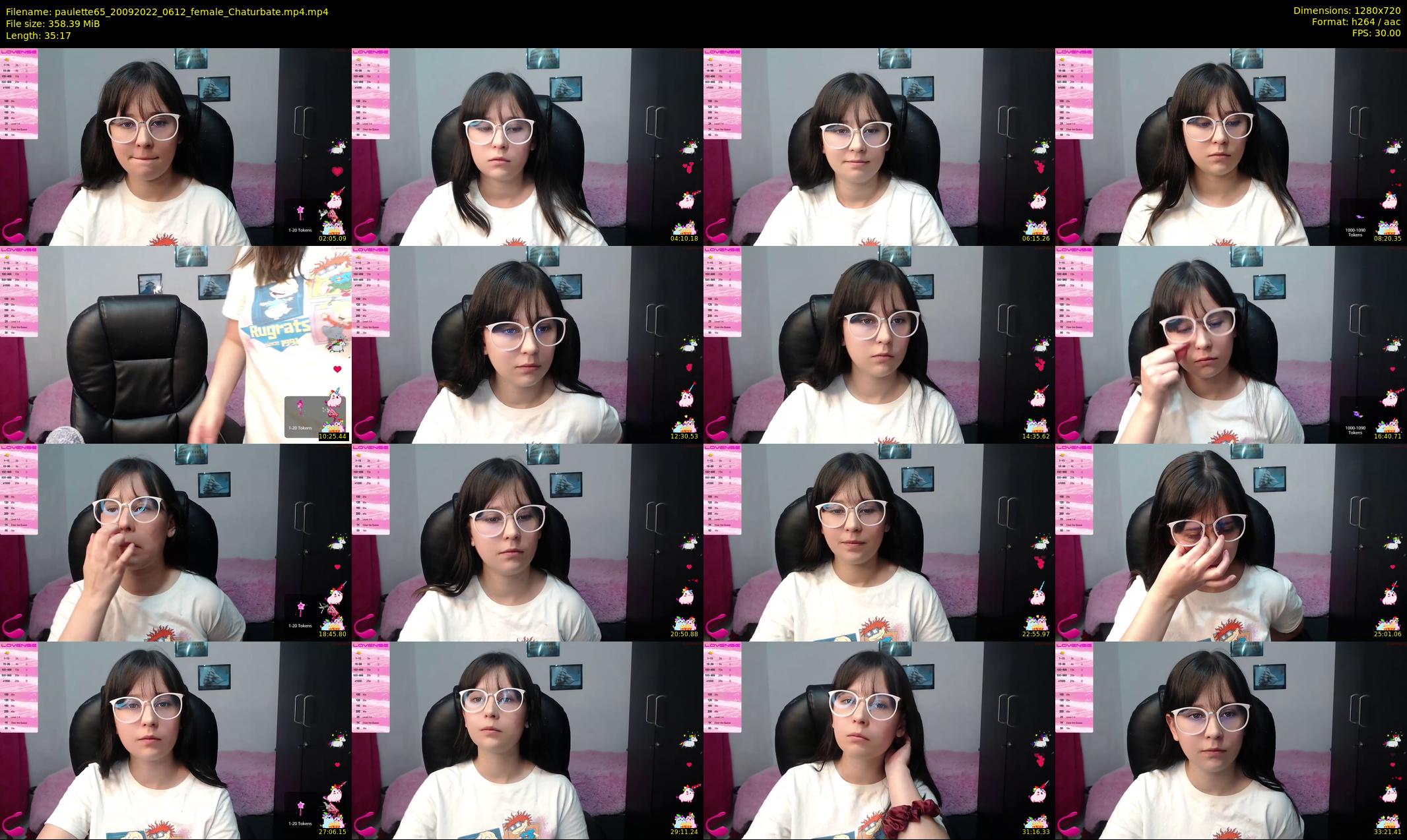 paulette65 — 36 minute Chaturbate female cam show recording, 720p, Sep 20, 2022