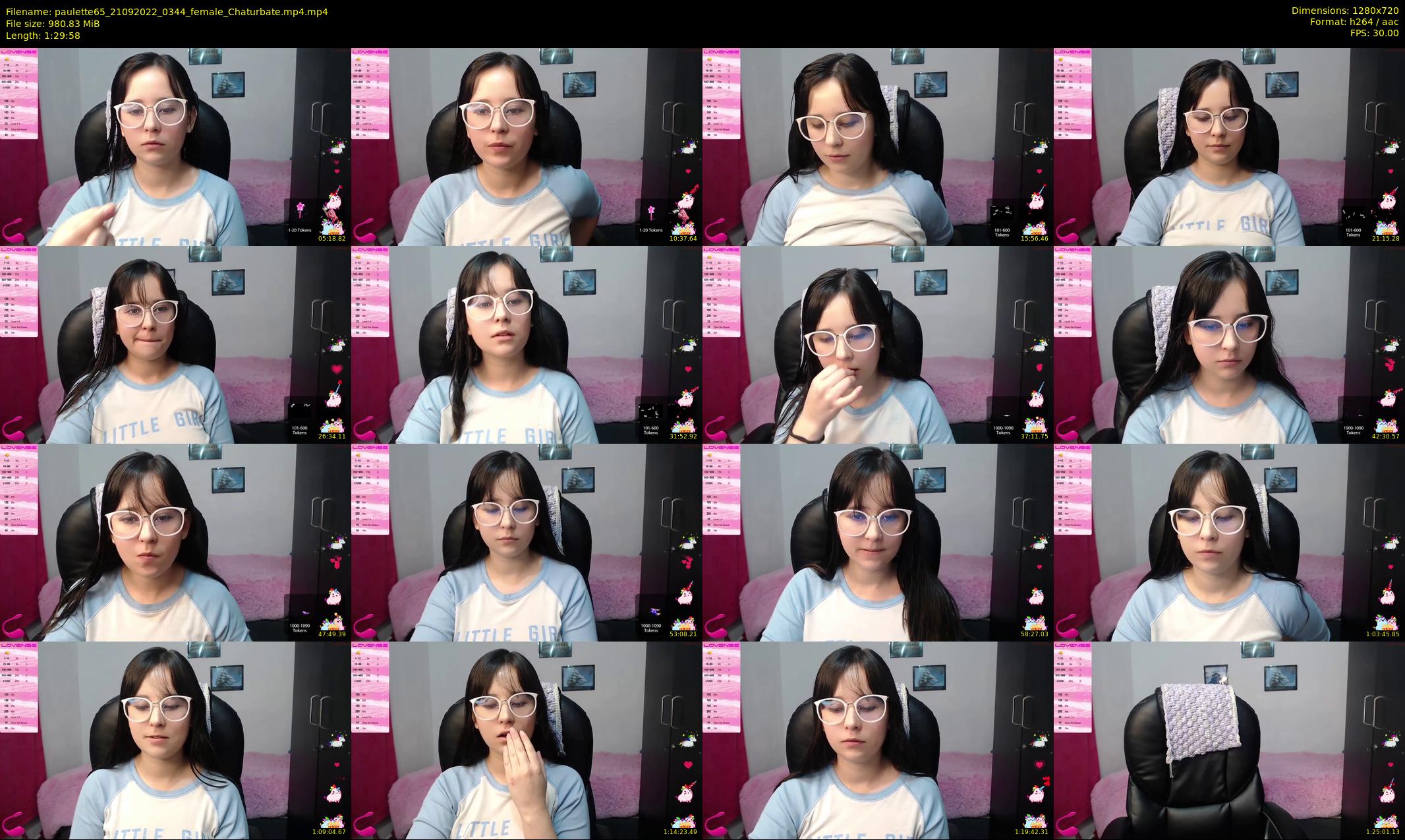 paulette65 — 90 minute Chaturbate female cam show recording, 720p, Sep 21, 2022