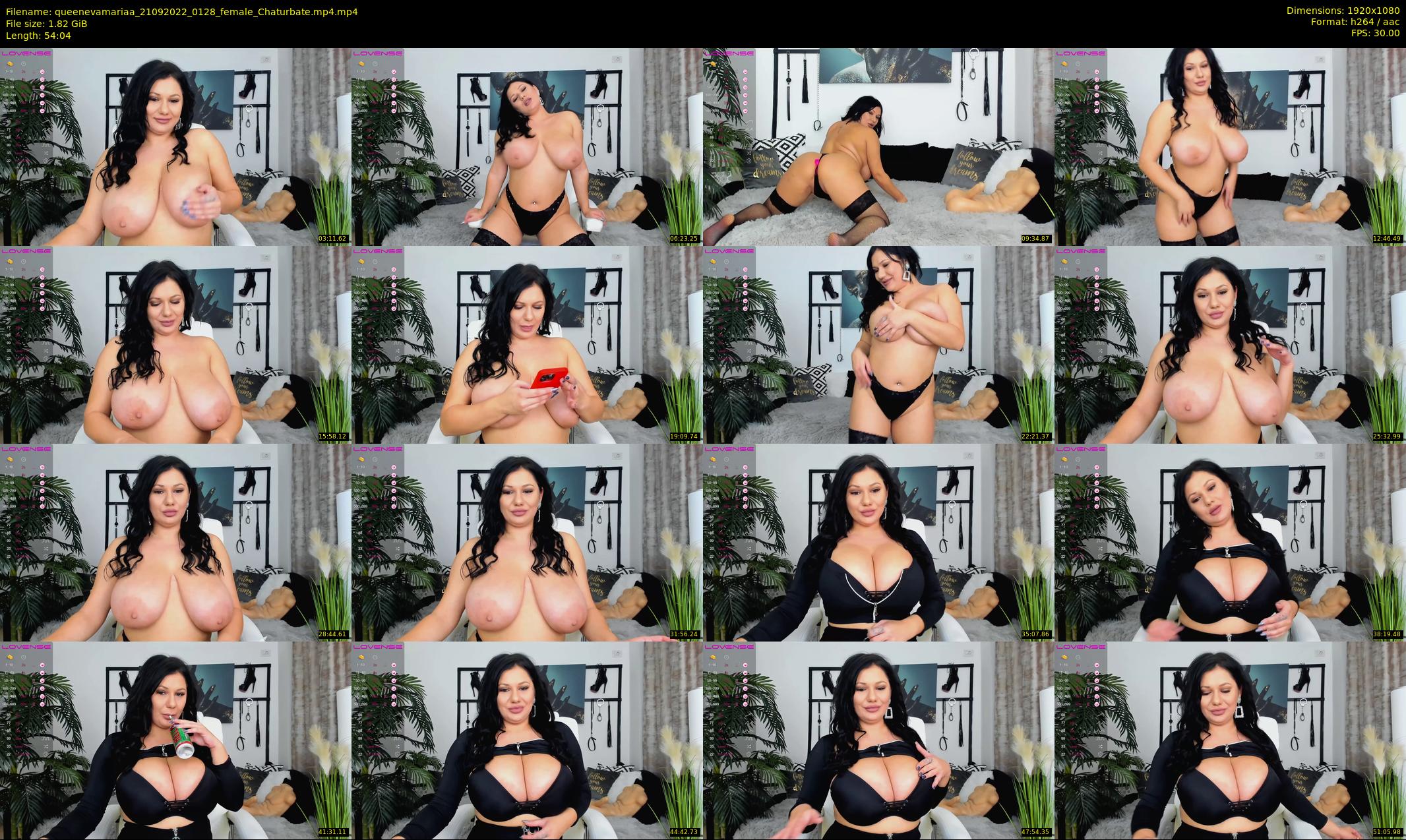 queenevamariaa — 55 minute Chaturbate female cam show recording, 1080p, Sep 21, 2022