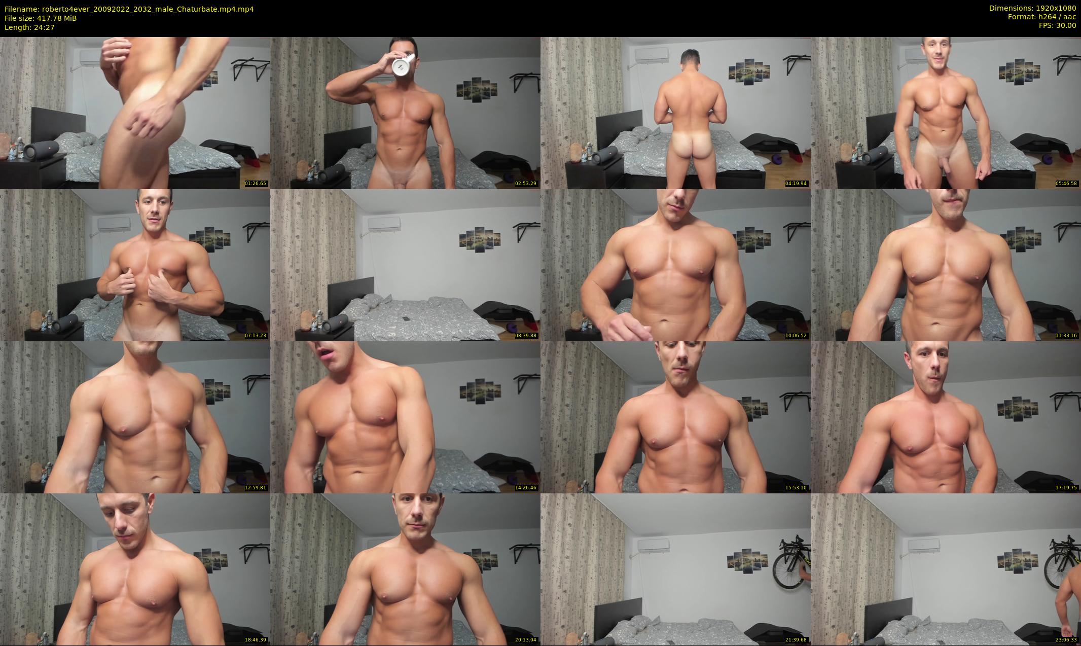 roberto4ever — 25 minute Chaturbate male cam show recording, 1080p, Sep 20, 2022
