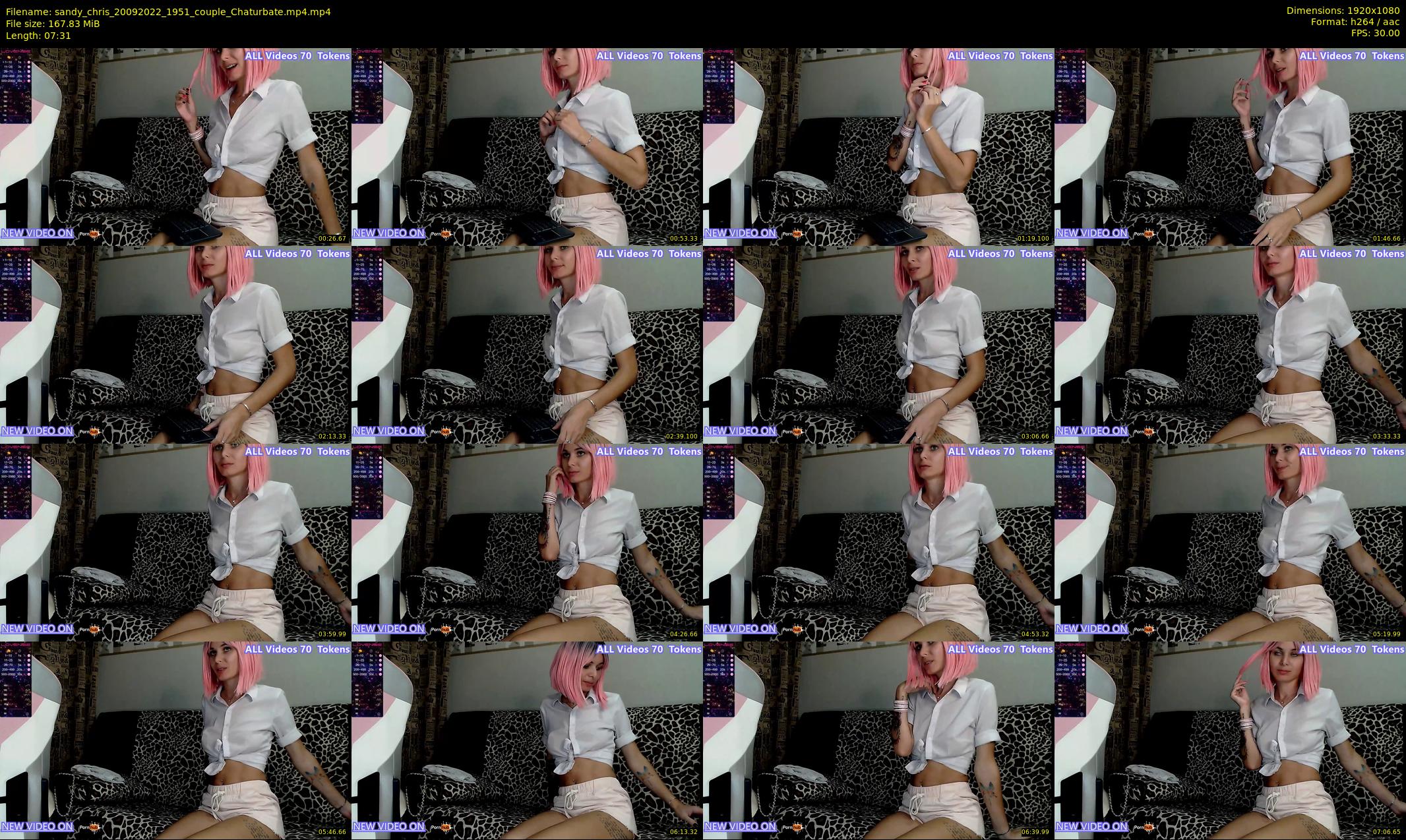 sandy_chris — 8 minute Chaturbate couple cam show recording, 1080p, Sep 20, 2022
